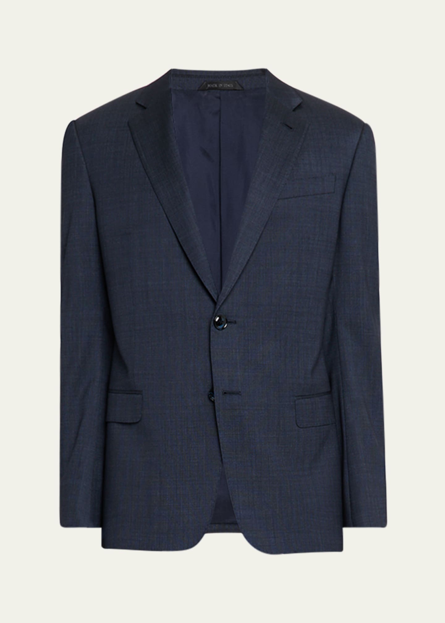 【関税&送料込】Giorgio Armani Viscose And Cupro With Silk L Giorgio Armani Men's Cupro and Viscose Blend Nehru Collar