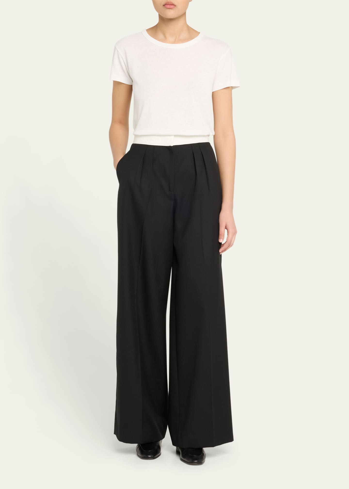 Officine Generale Elia Italian Wool Pants Image 2 of 5