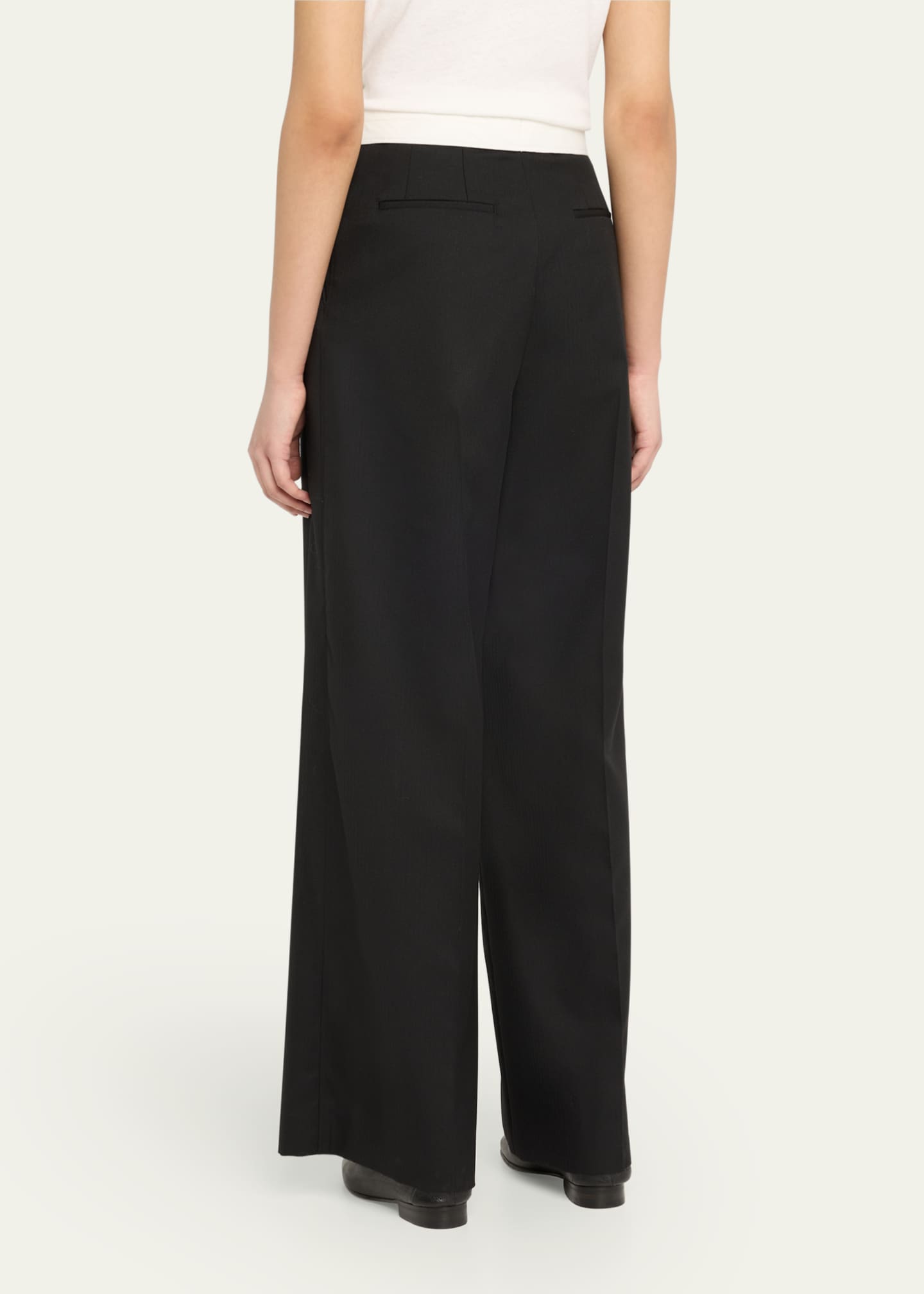 Officine Generale Elia Italian Wool Pants Image 3 of 5