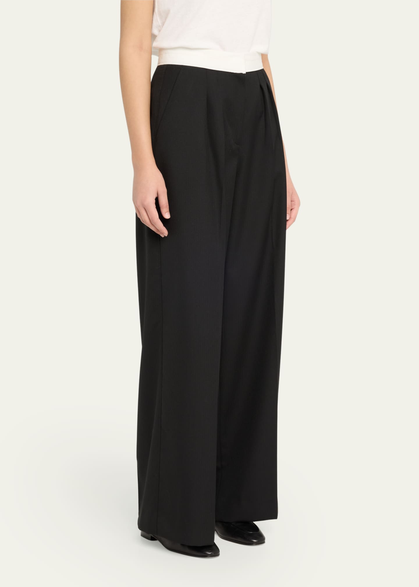 Officine Generale Elia Italian Wool Pants Image 4 of 5