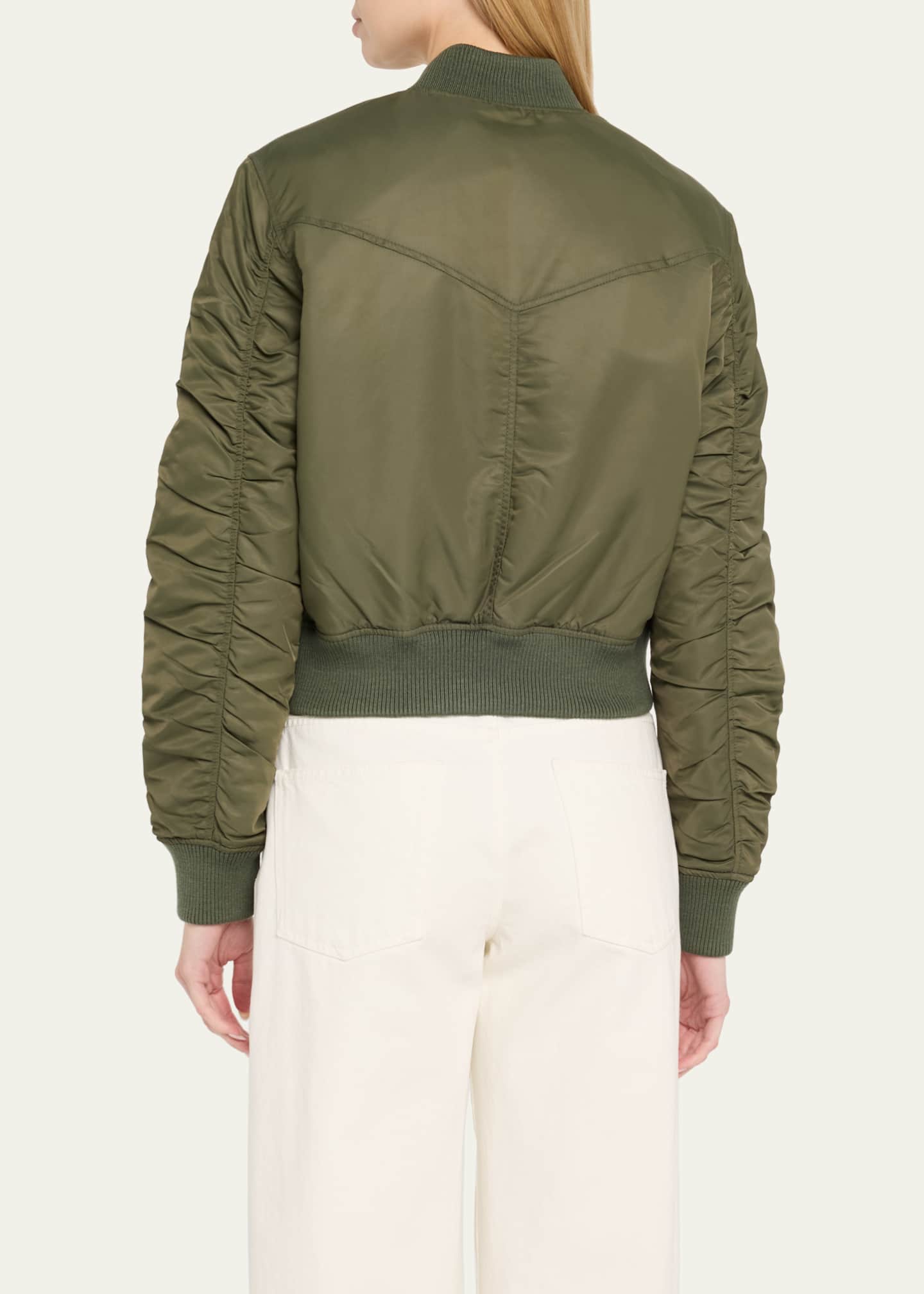 Officine Generale Nanni Nylon Bomber Jacket Image 3 of 5