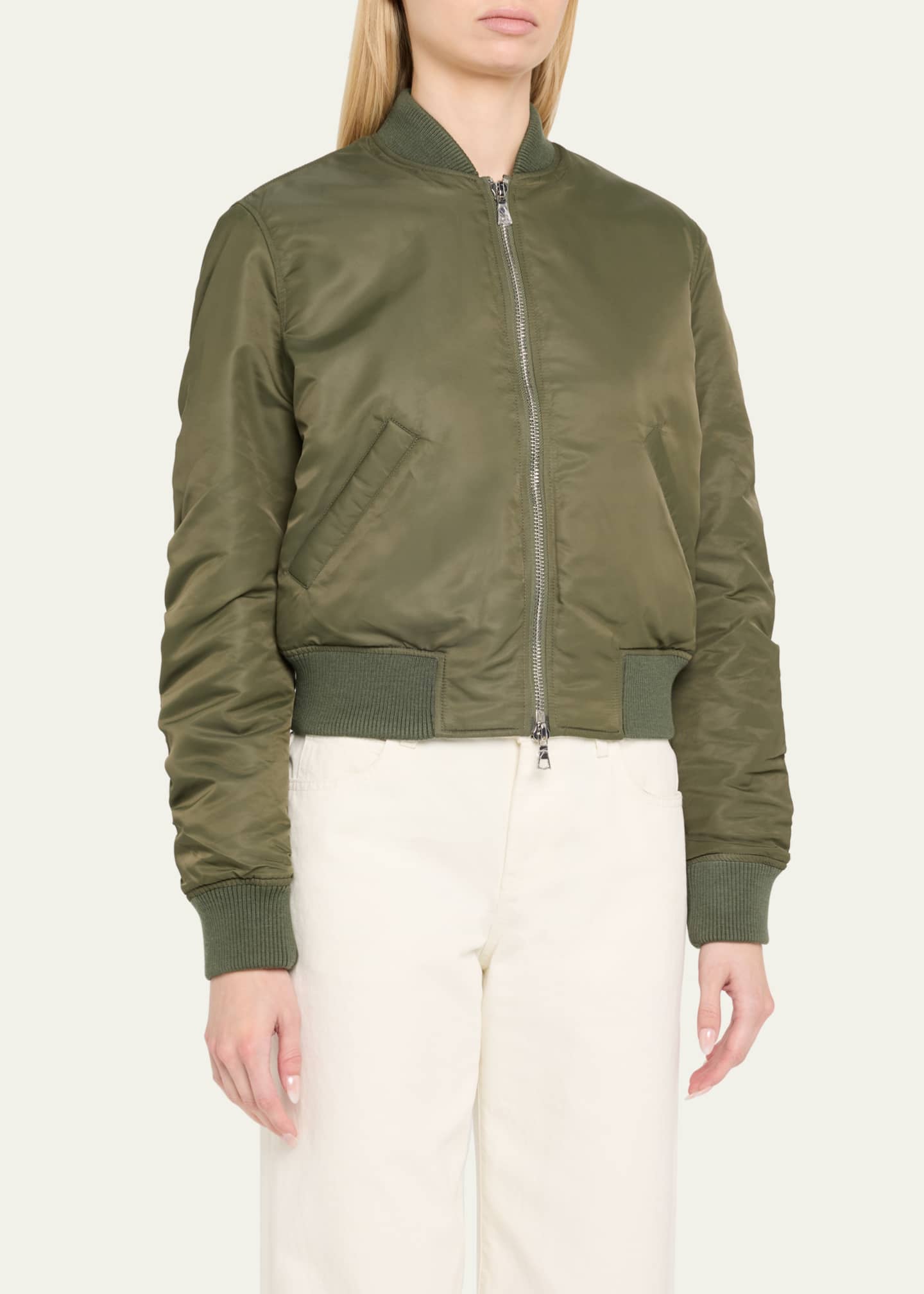 Officine Generale Nanni Nylon Bomber Jacket Image 4 of 5