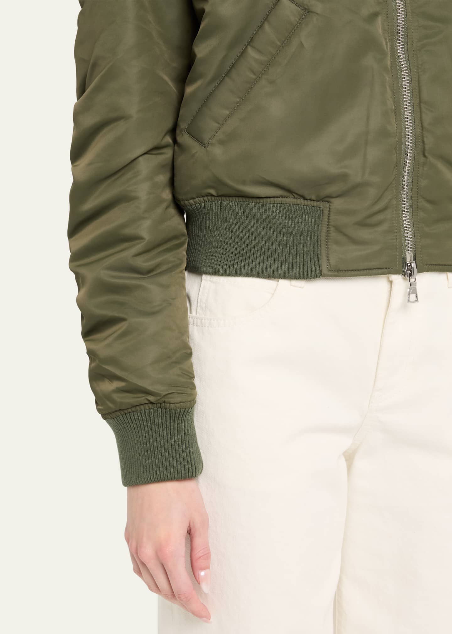 Officine Generale Nanni Nylon Bomber Jacket Image 5 of 5