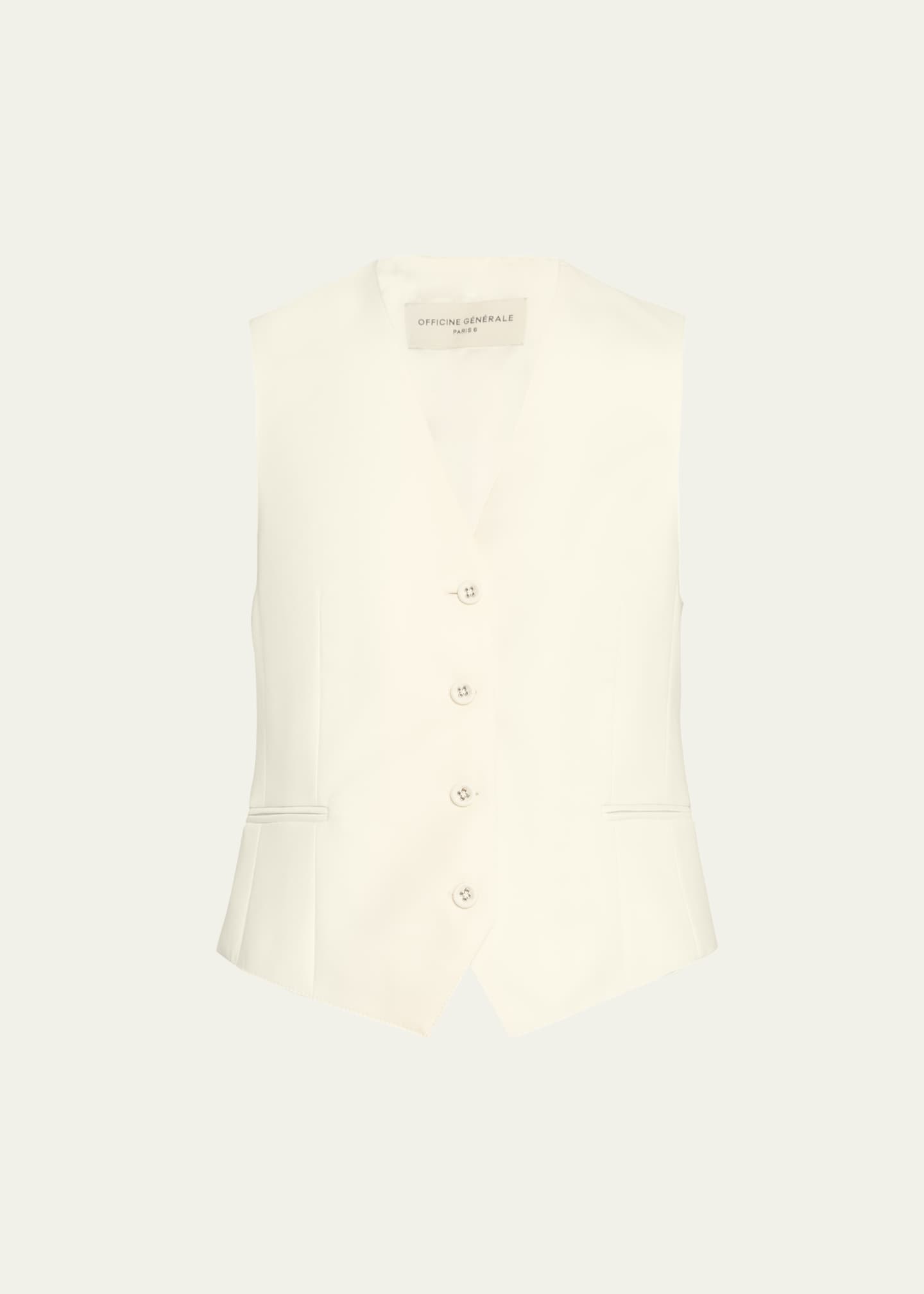 Officine Generale Cleo Tailored Wool Vest Image 1 of 5