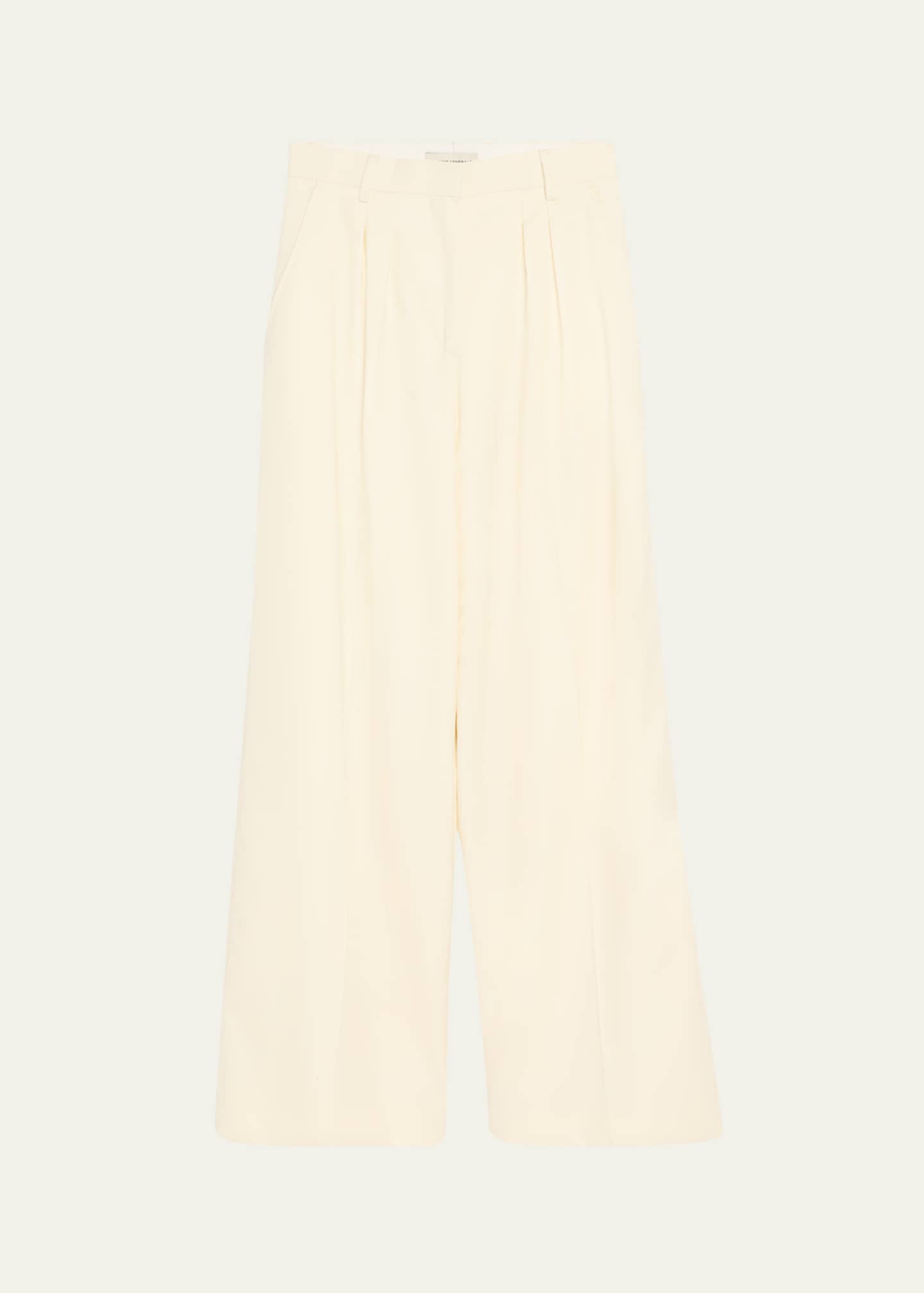 Officine Generale Elia Pleated Wool Pants Image 1 of 5