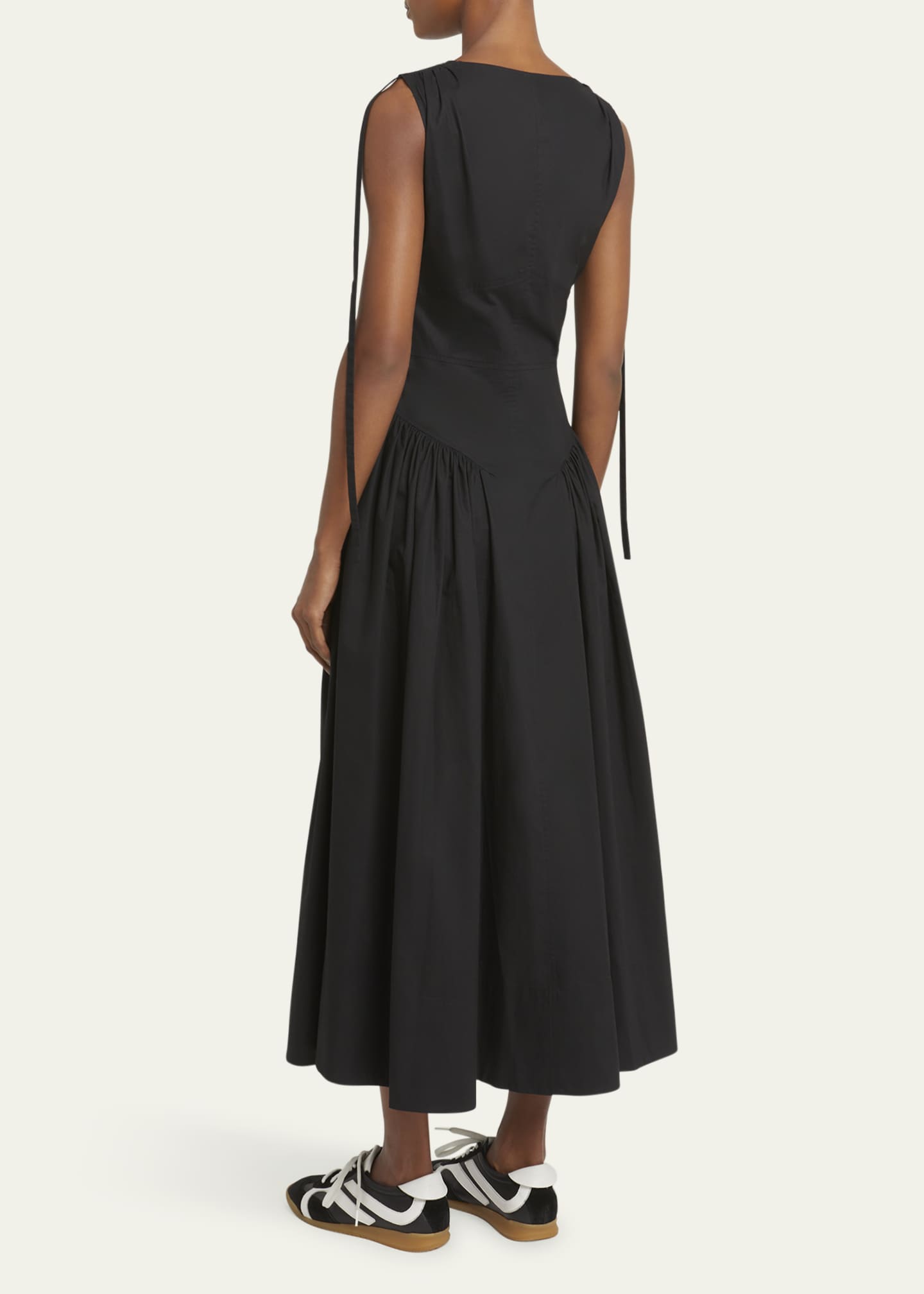 Clayton Poplin Drop-Waist Dress