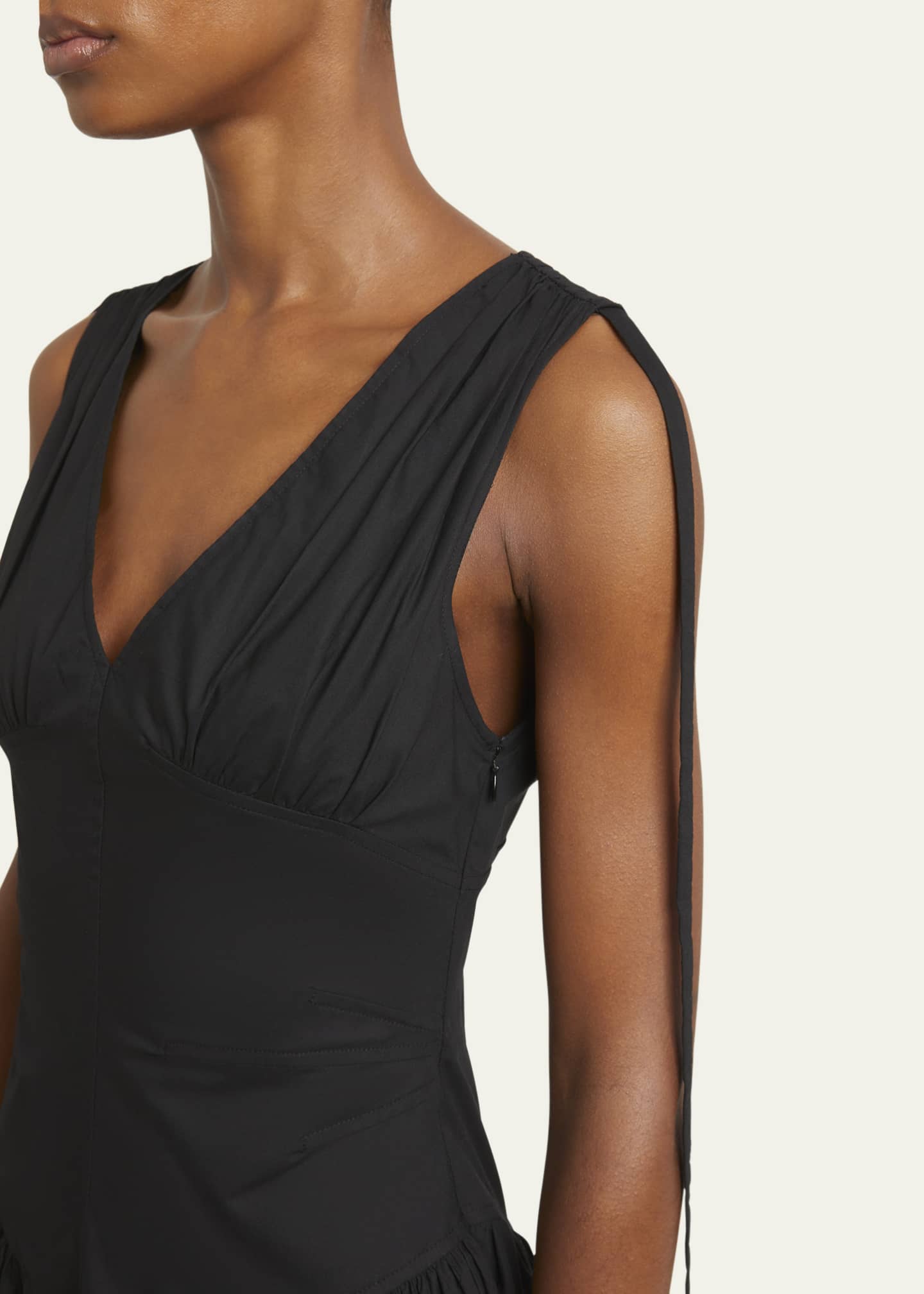 Clayton Poplin Drop-Waist Dress