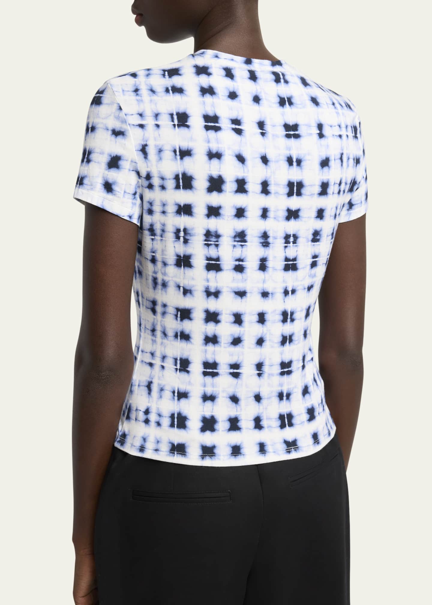 Proenza Schouler White Label Parson Crewneck Jersey Tee Image 3 of 5