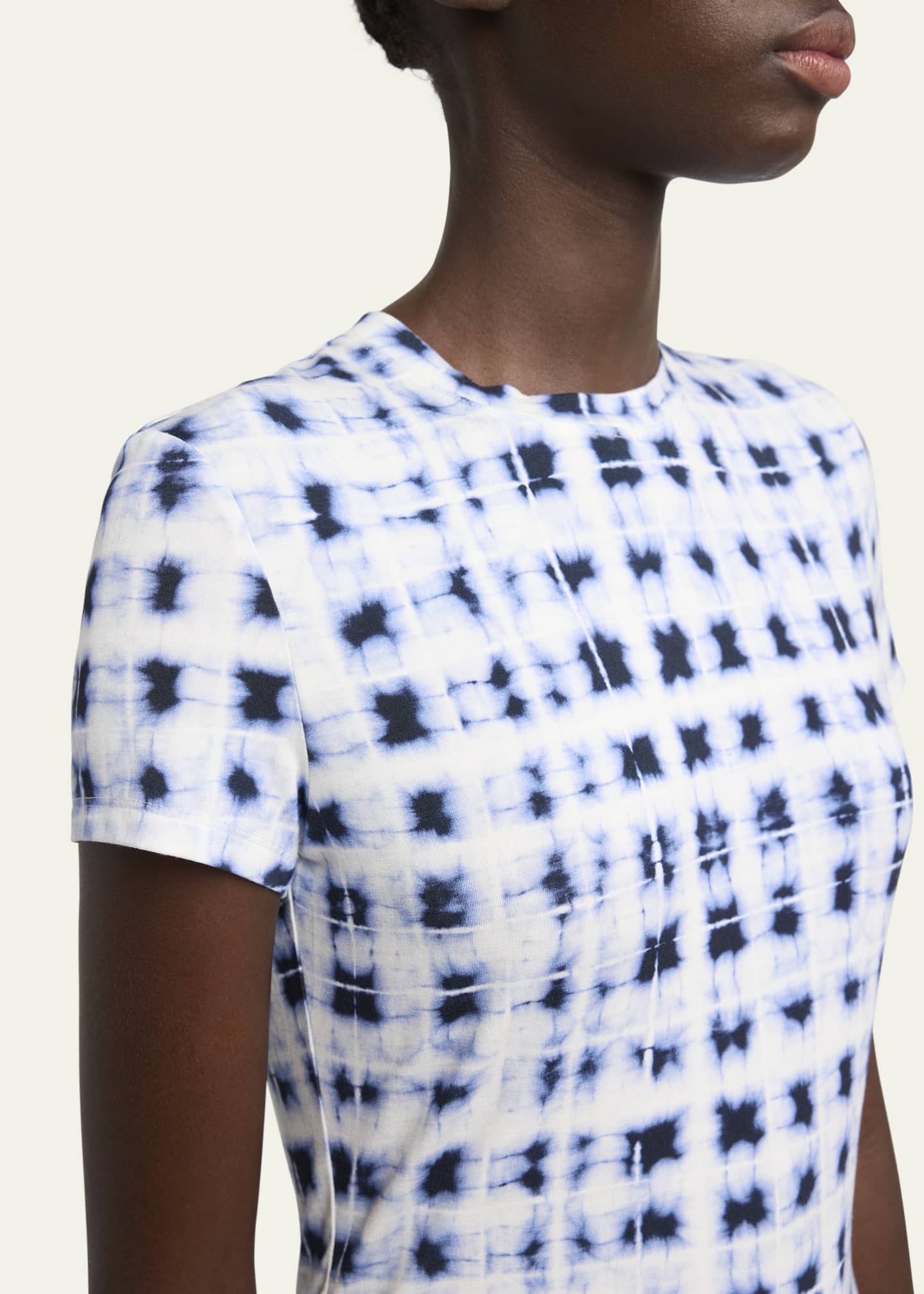 Proenza Schouler White Label Parson Crewneck Jersey Tee Image 5 of 5