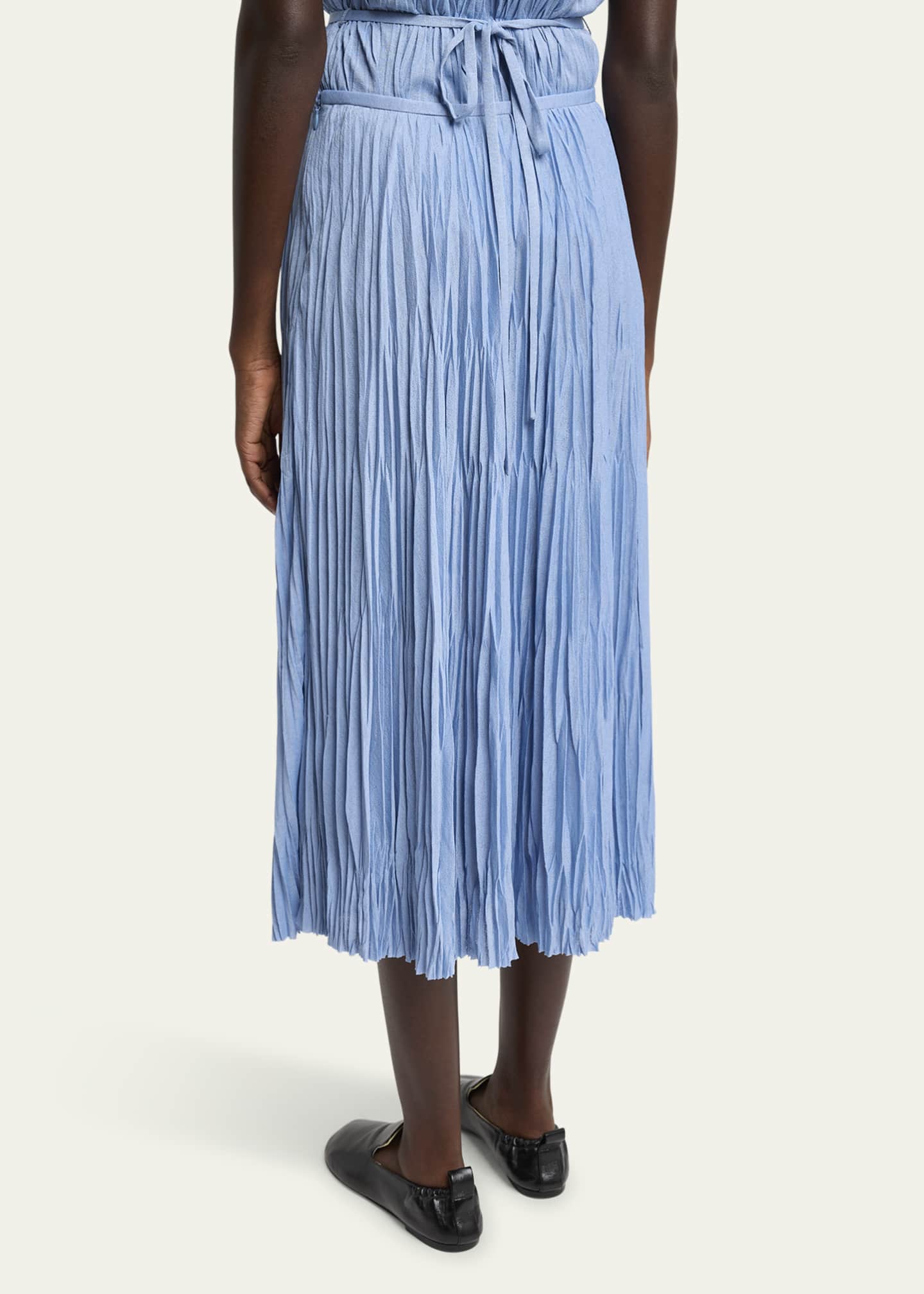 Proenza Schouler PSWL Rosalyn Pleated Jersey Skirt Image 3 of 5