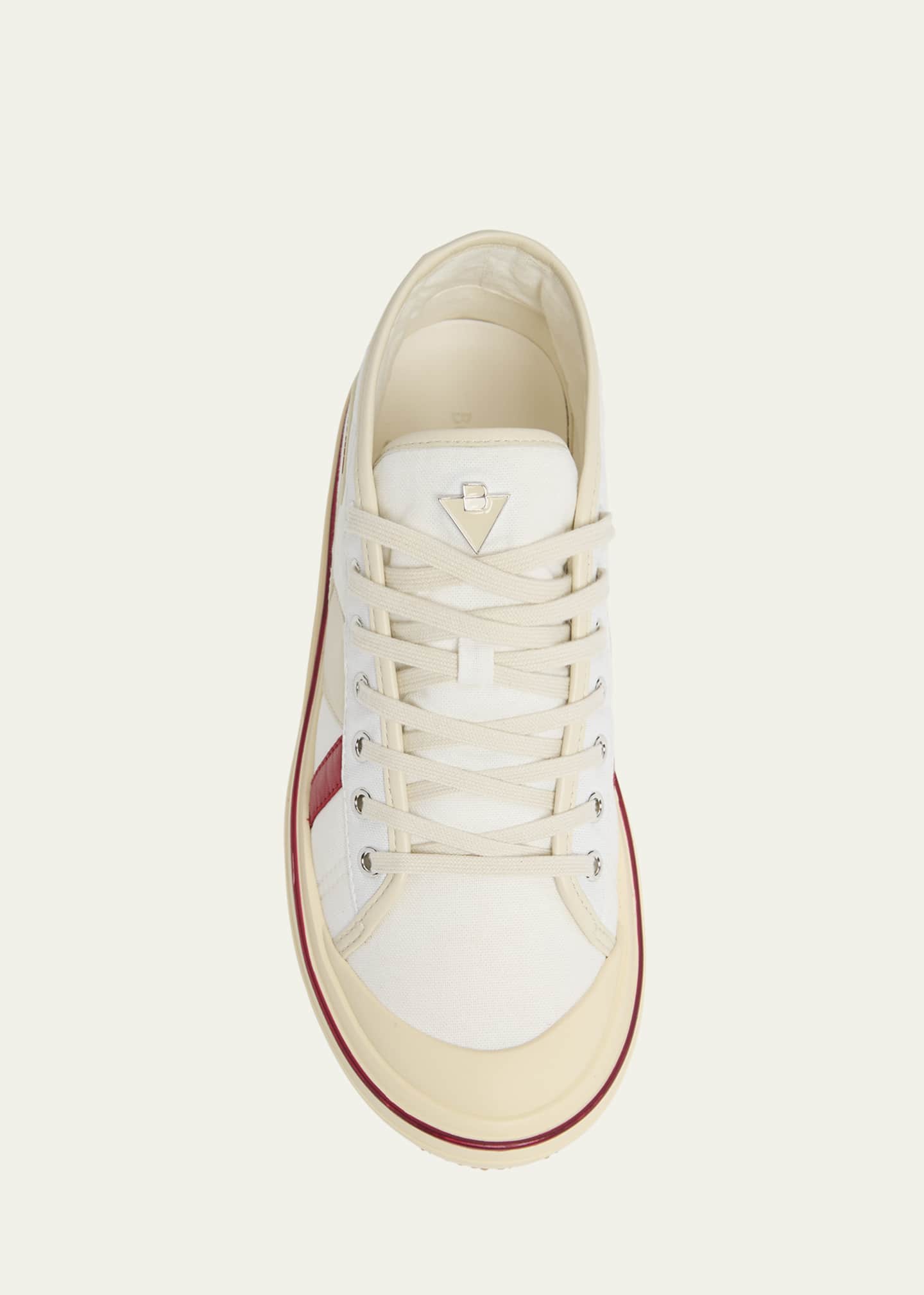 Bottega Veneta Summer Canvas Leather High-Top Sneakers Image 6 of 6