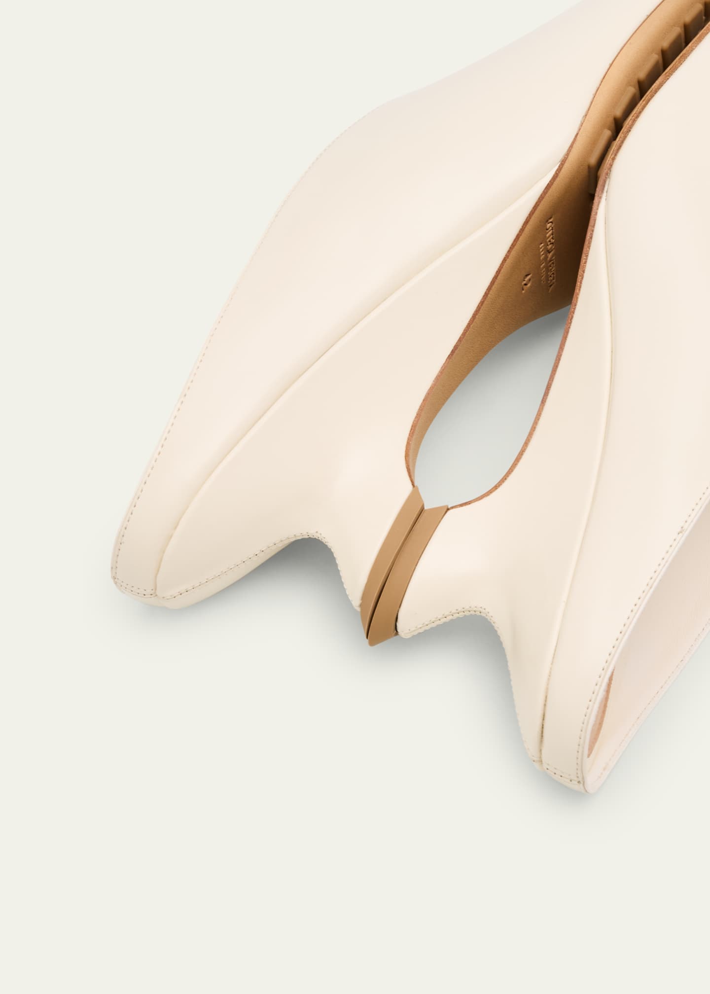 Bottega Veneta Bounty Vinyl Kitten-Heel Mules Image 5 of 6