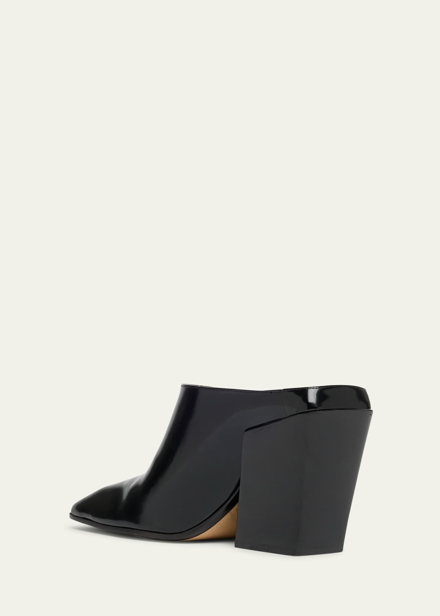 Bottega Veneta Okinawa Leather Square-Toe Mules Image 4 of 6