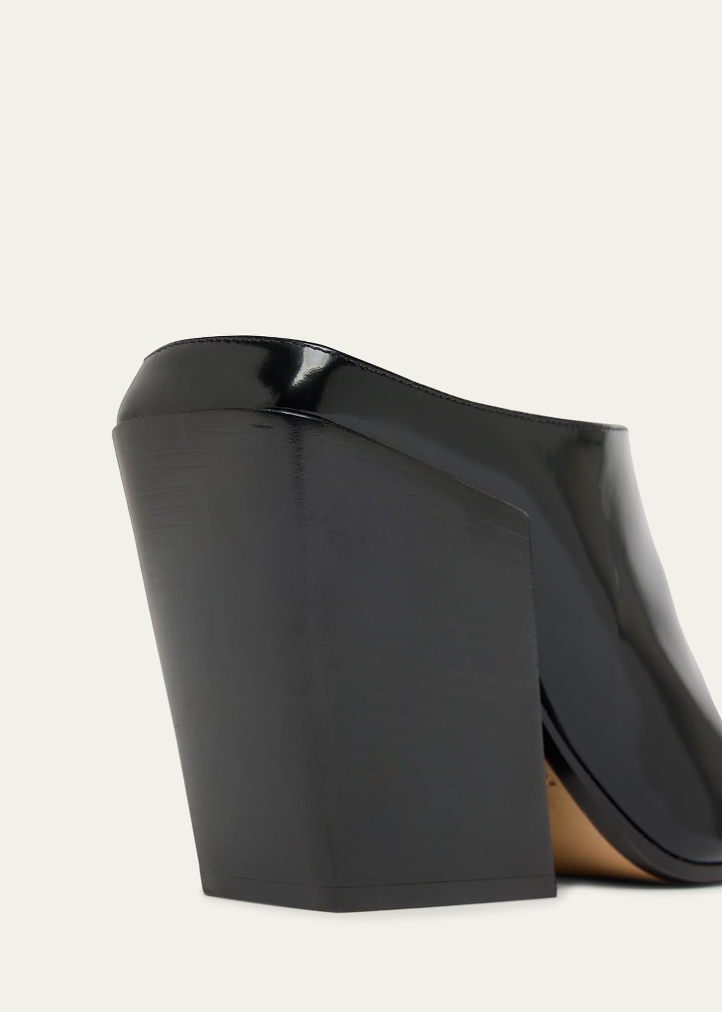 Bottega Veneta Okinawa Leather Square-Toe Mules - Bergdorf