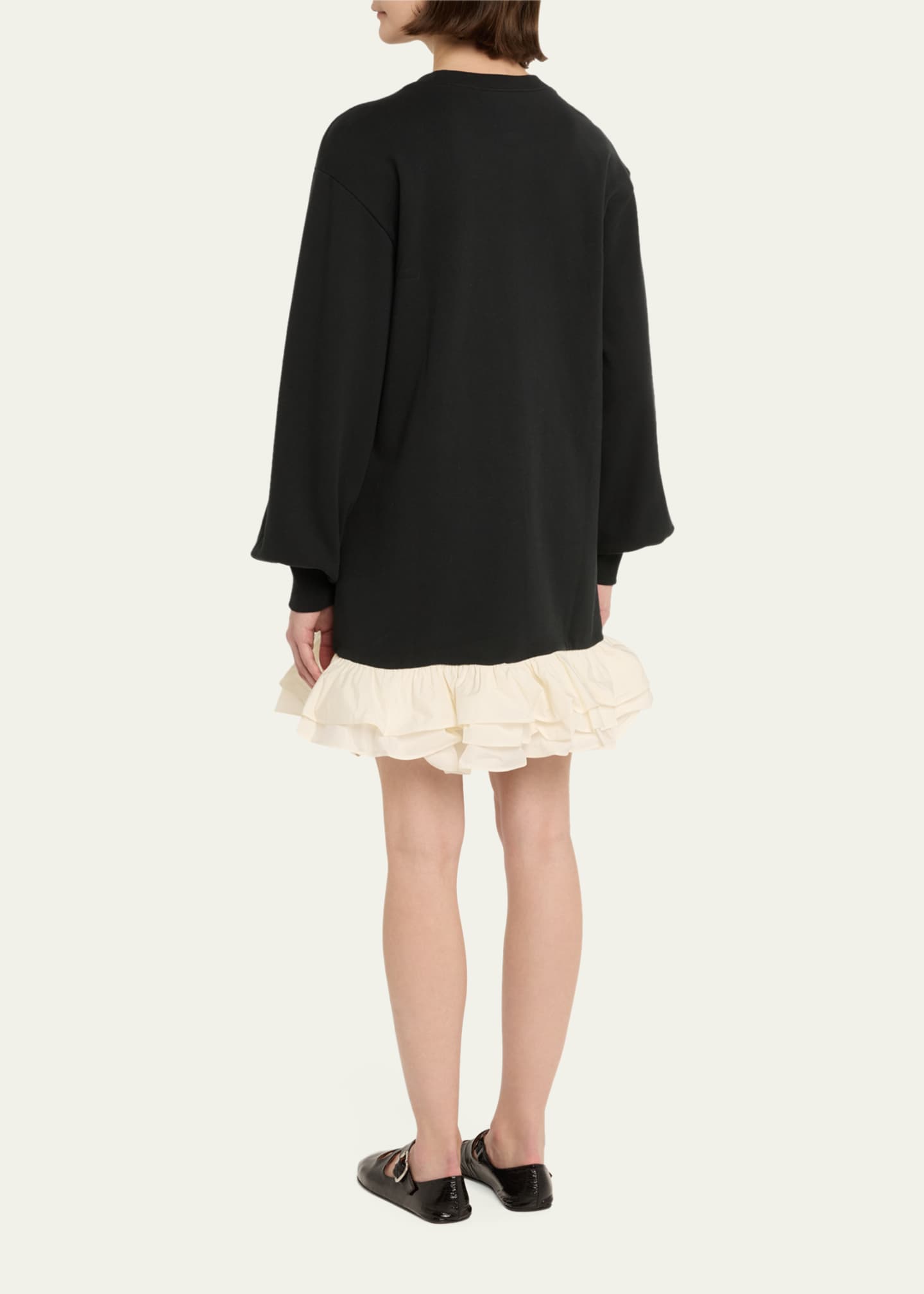 Cinq a Sept Oakley Ruffle Sweatshirt Dress Image 3 of 5