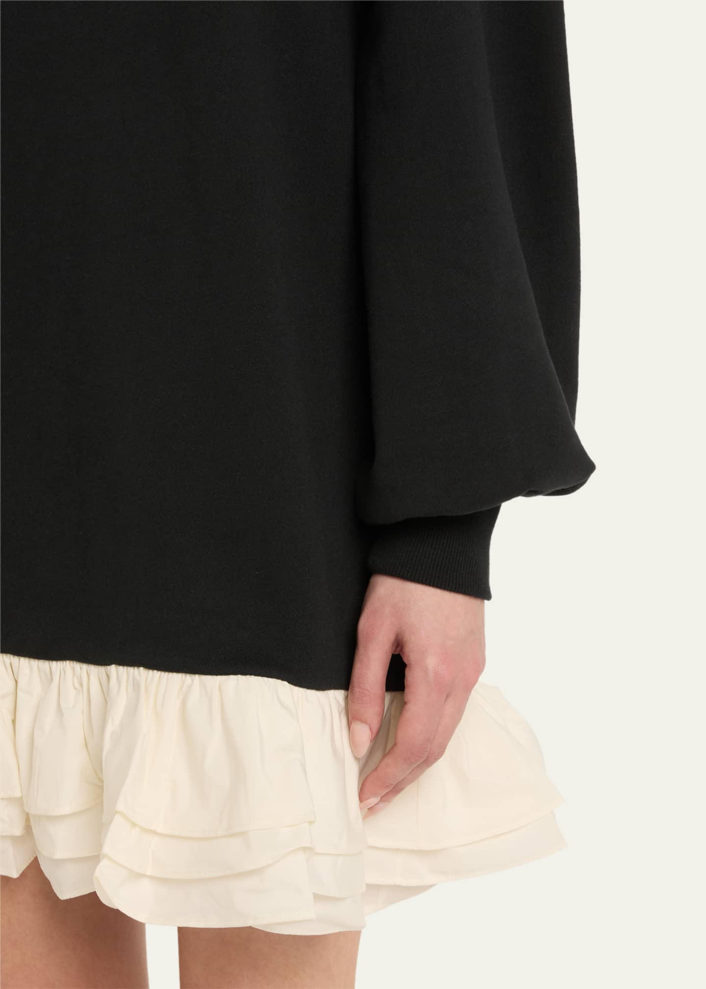 Cinq a Sept Oakley Ruffle Sweatshirt Dress Image 5 of 5