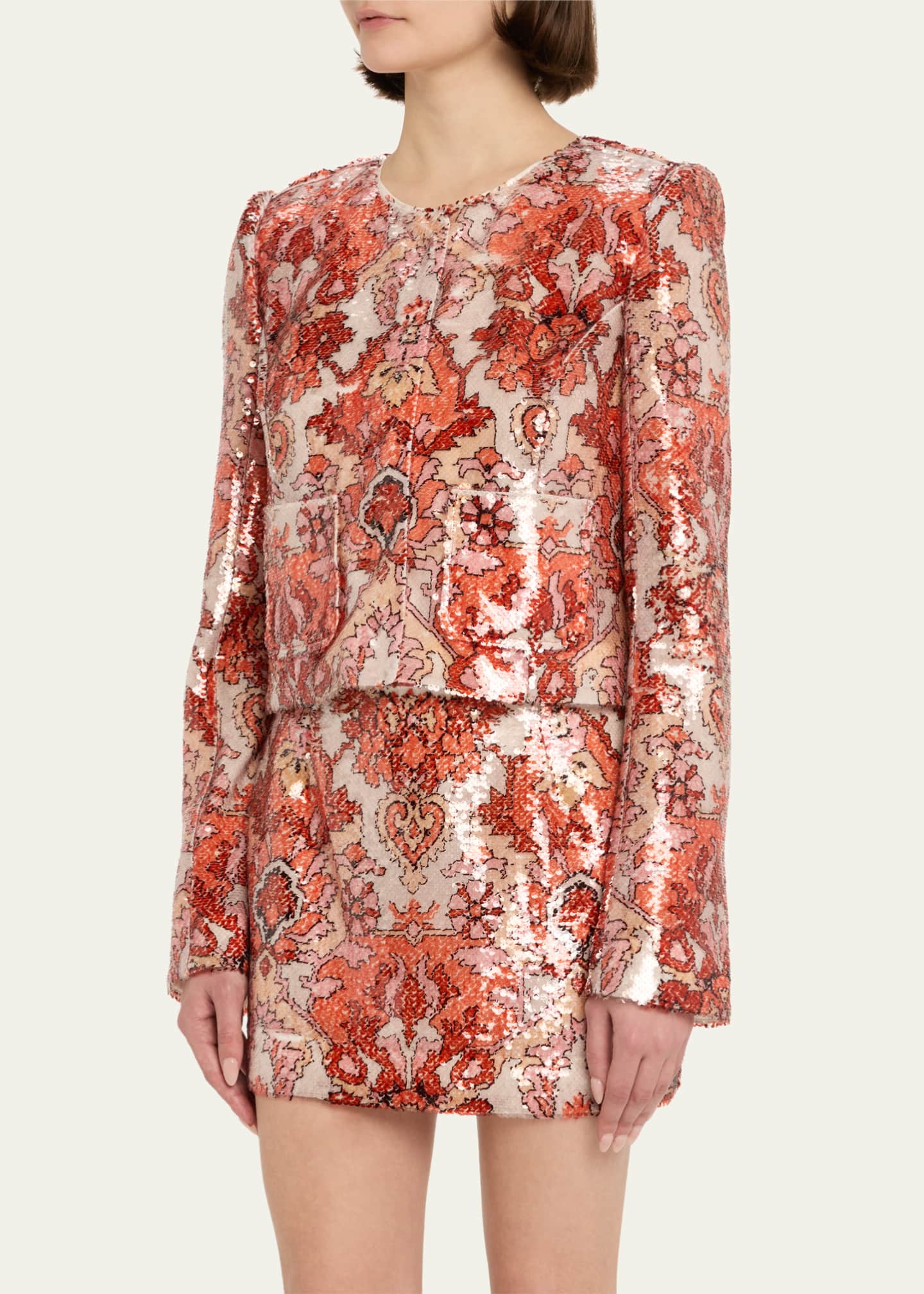 Aspen Sequined Damask Jacket
