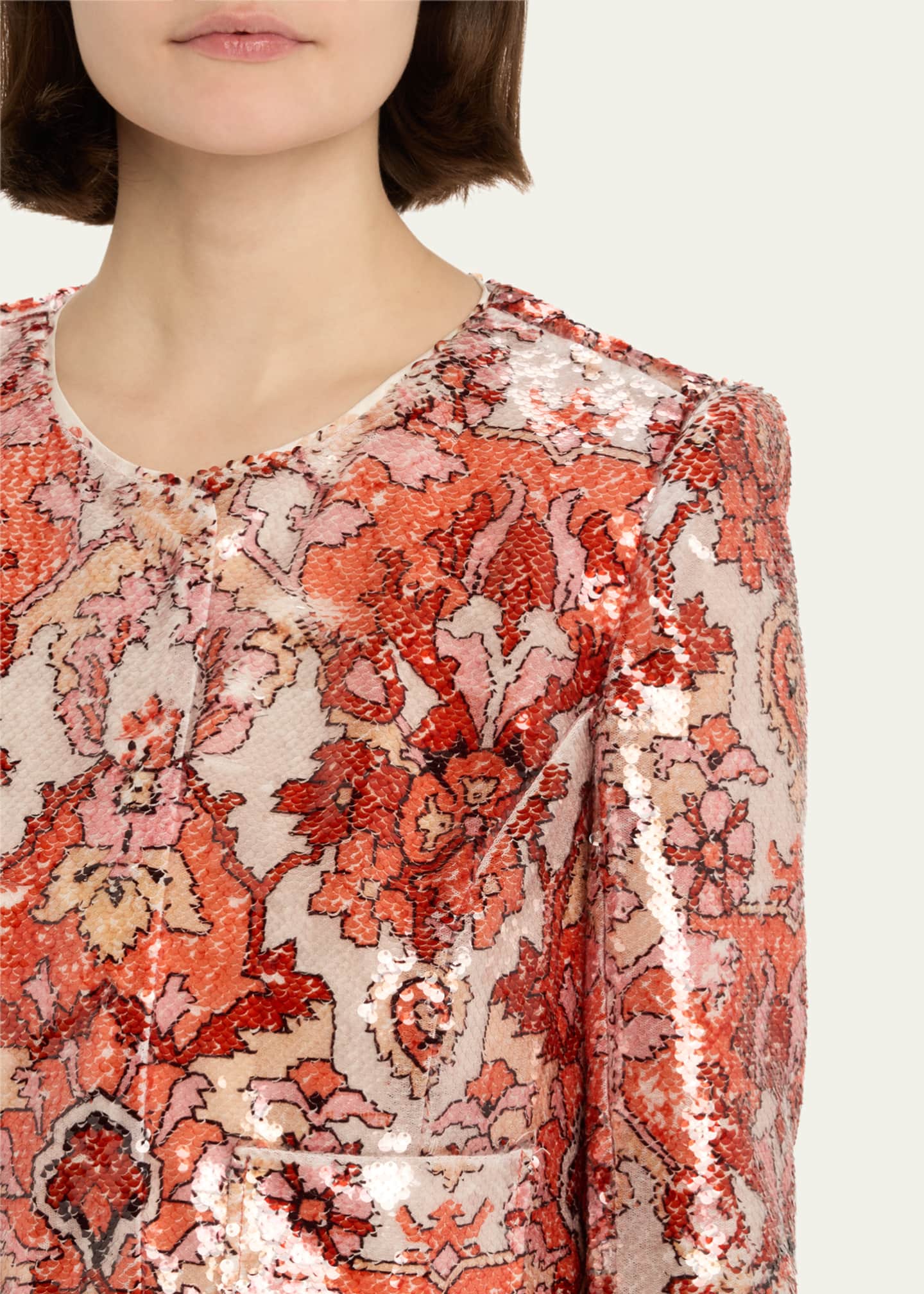 Aspen Sequined Damask Jacket