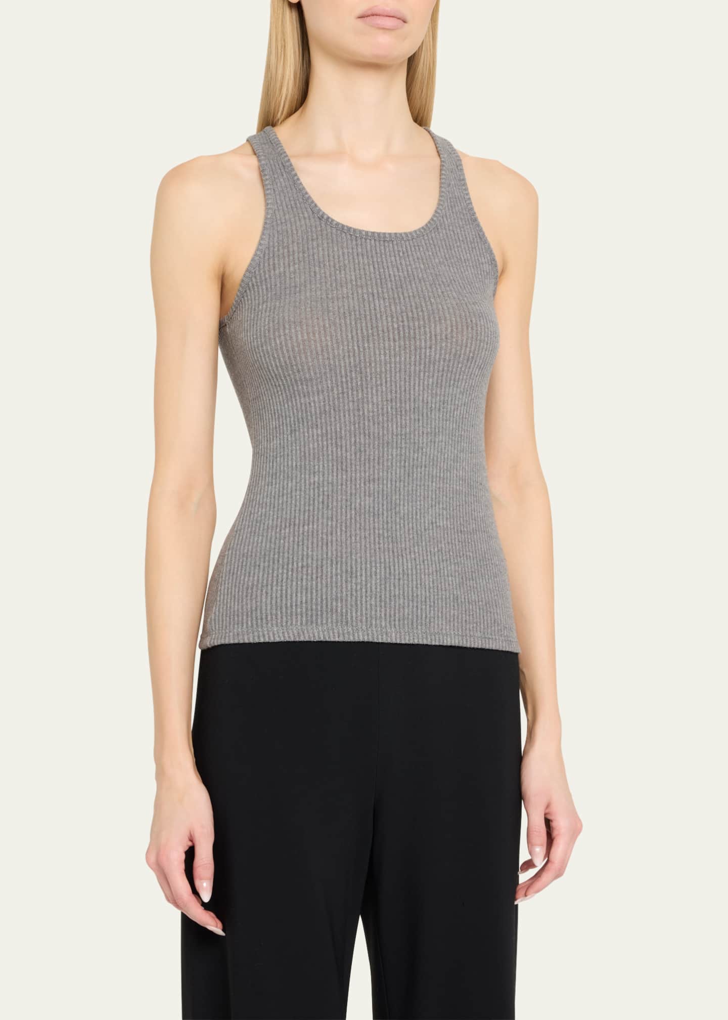 Andine Di Maria Ribbed Scoop-Neck Tank Image 4 of 5