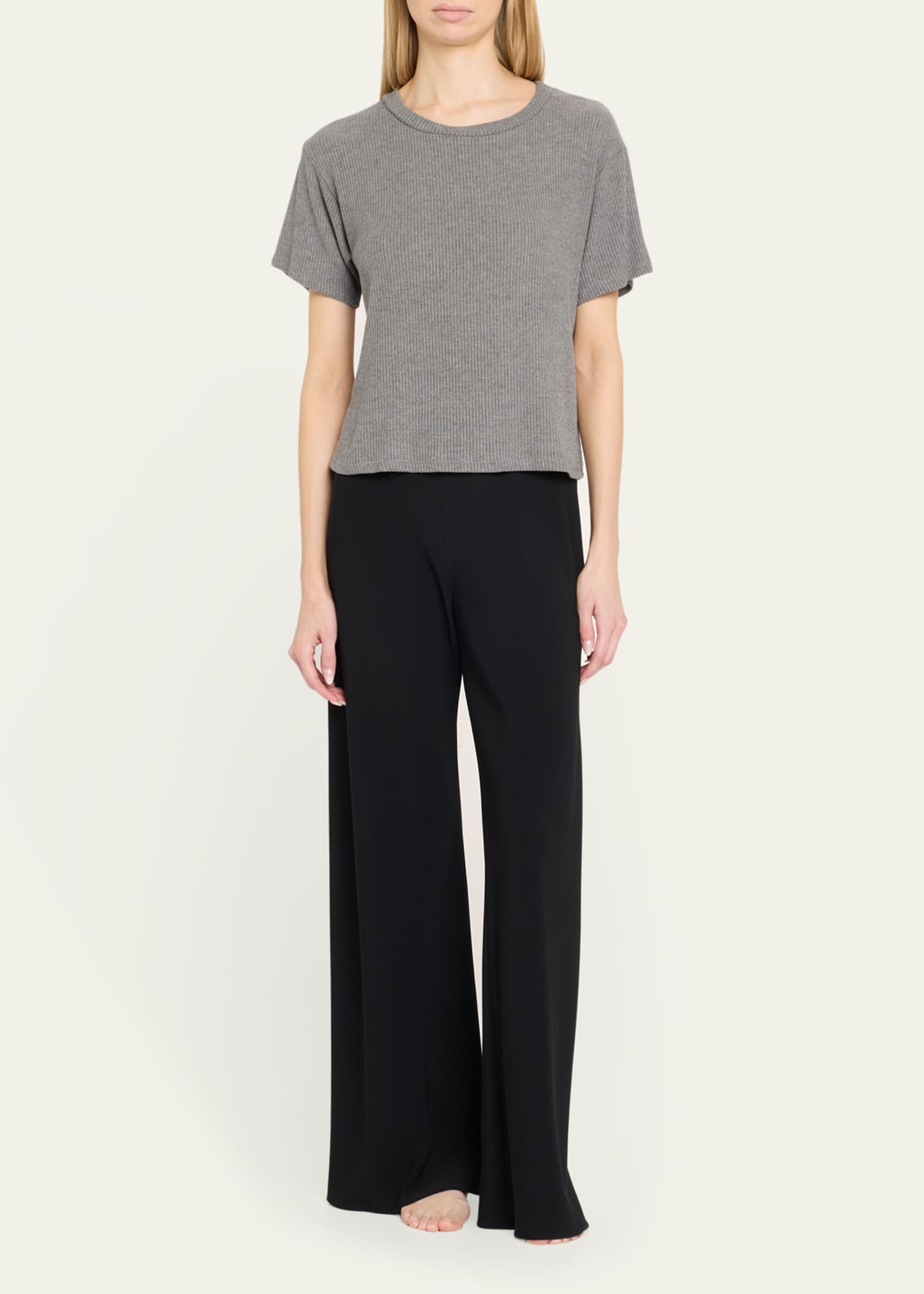 Andine Holland Ribbed Crewneck Tee Image 2 of 5