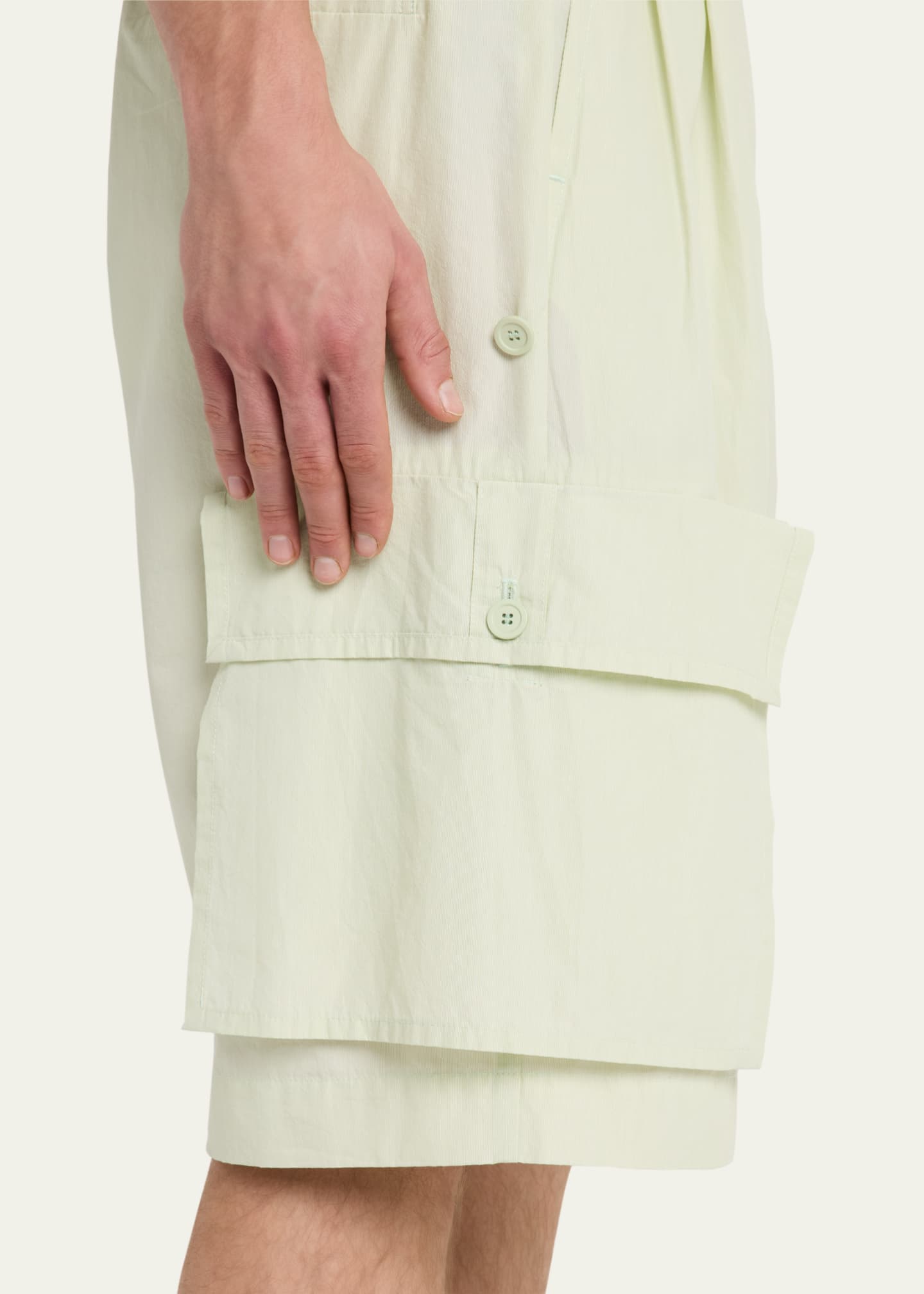 Homme Plisse Issey Miyake Men's Cotton Freshen Cargo Shorts Image 5 of 5
