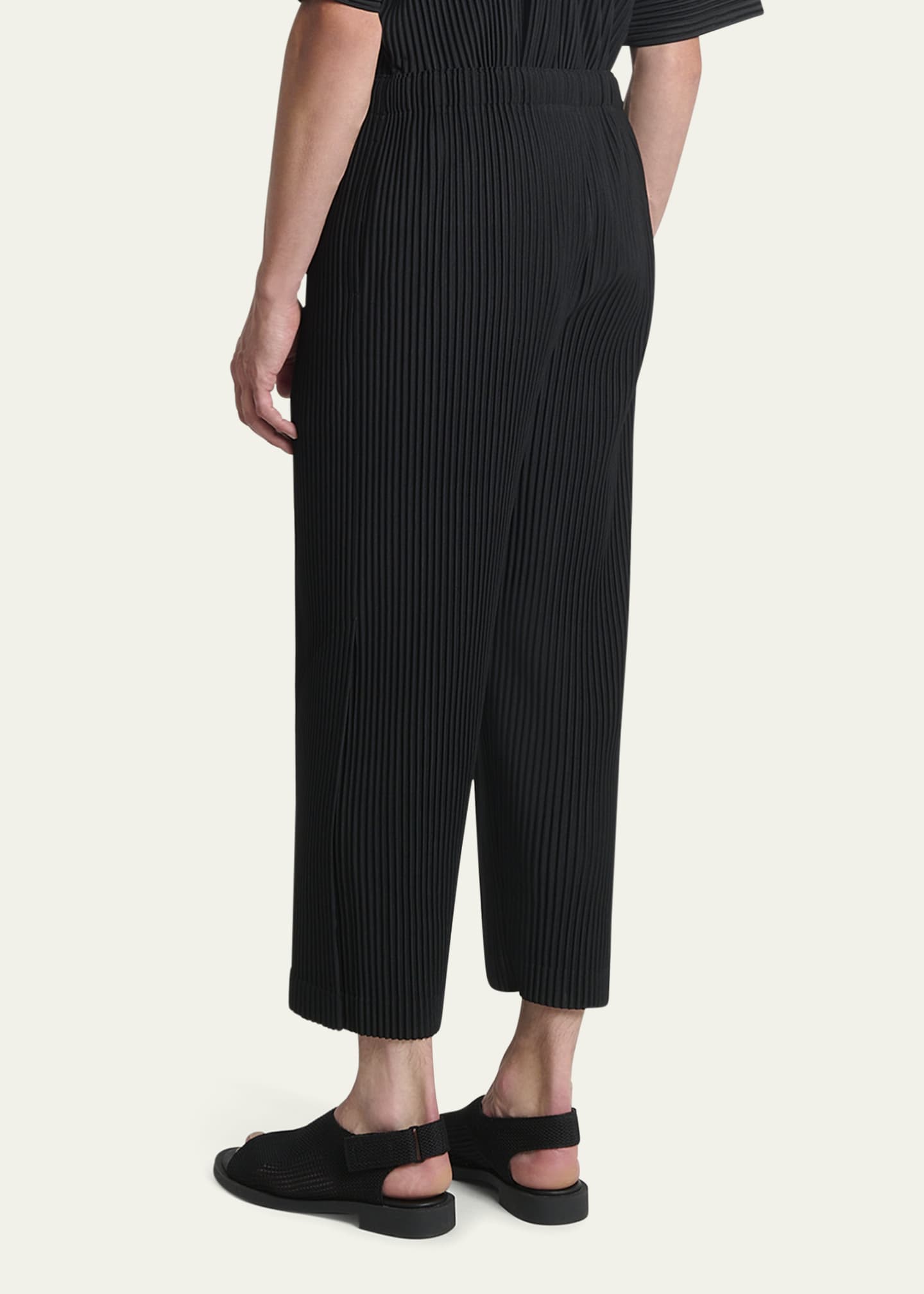 Homme Plisse Issey Miyake Men's Pleated Straight-Leg Pants Image 3 of 5