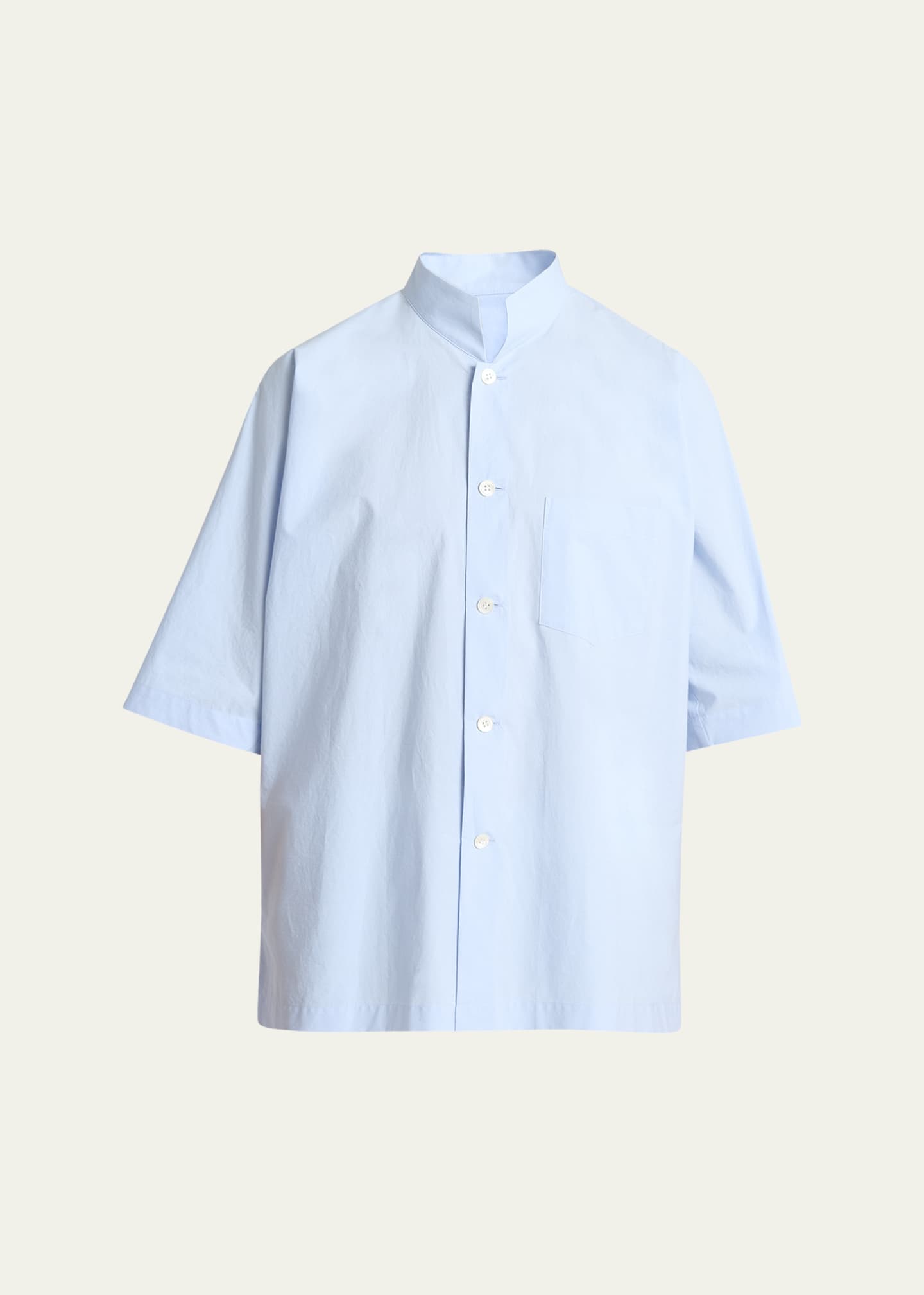 Homme Plisse Issey Miyake Men's Streamline Cotton Sport Shirt Image 1 of 5