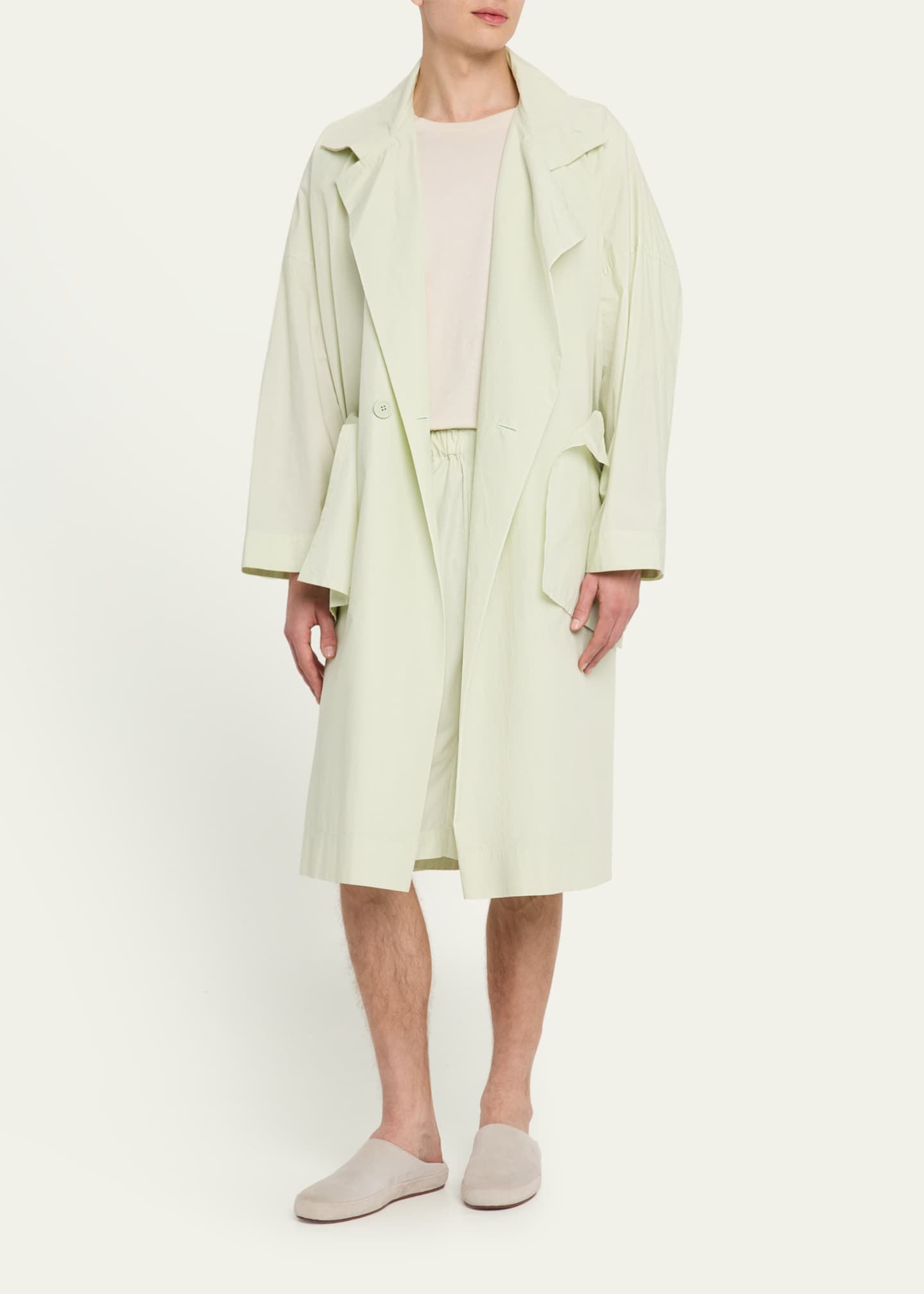 Homme Plisse Issey Miyake Men's Freshen Overcoat Image 2 of 5