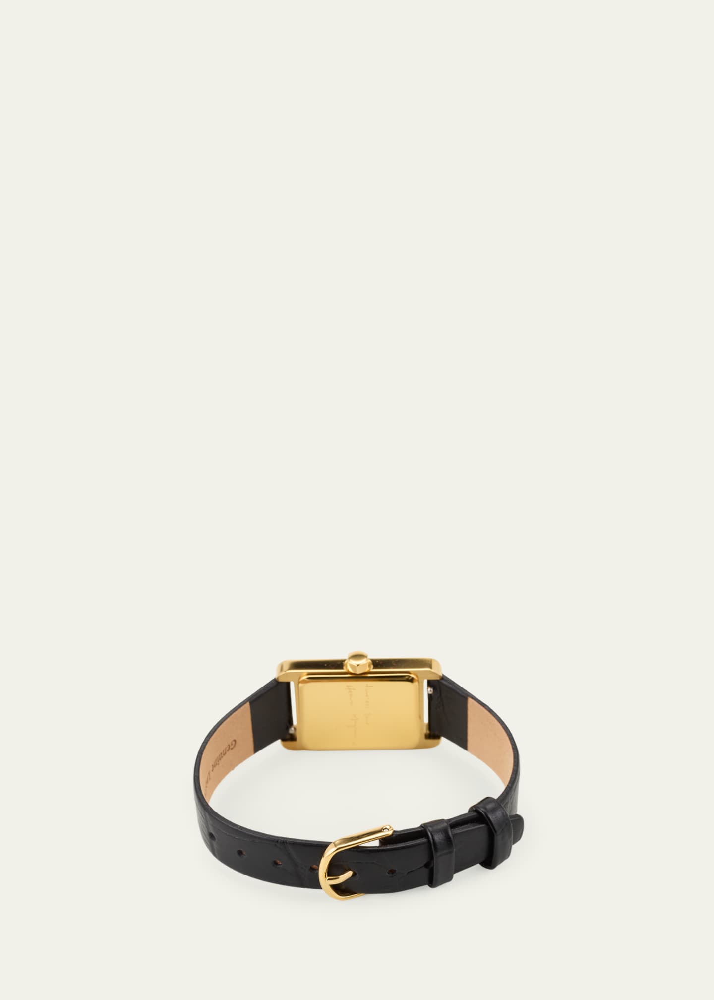 Heaven Mayhem Icon Watch with Leather Strap, Gold Image 4 of 4