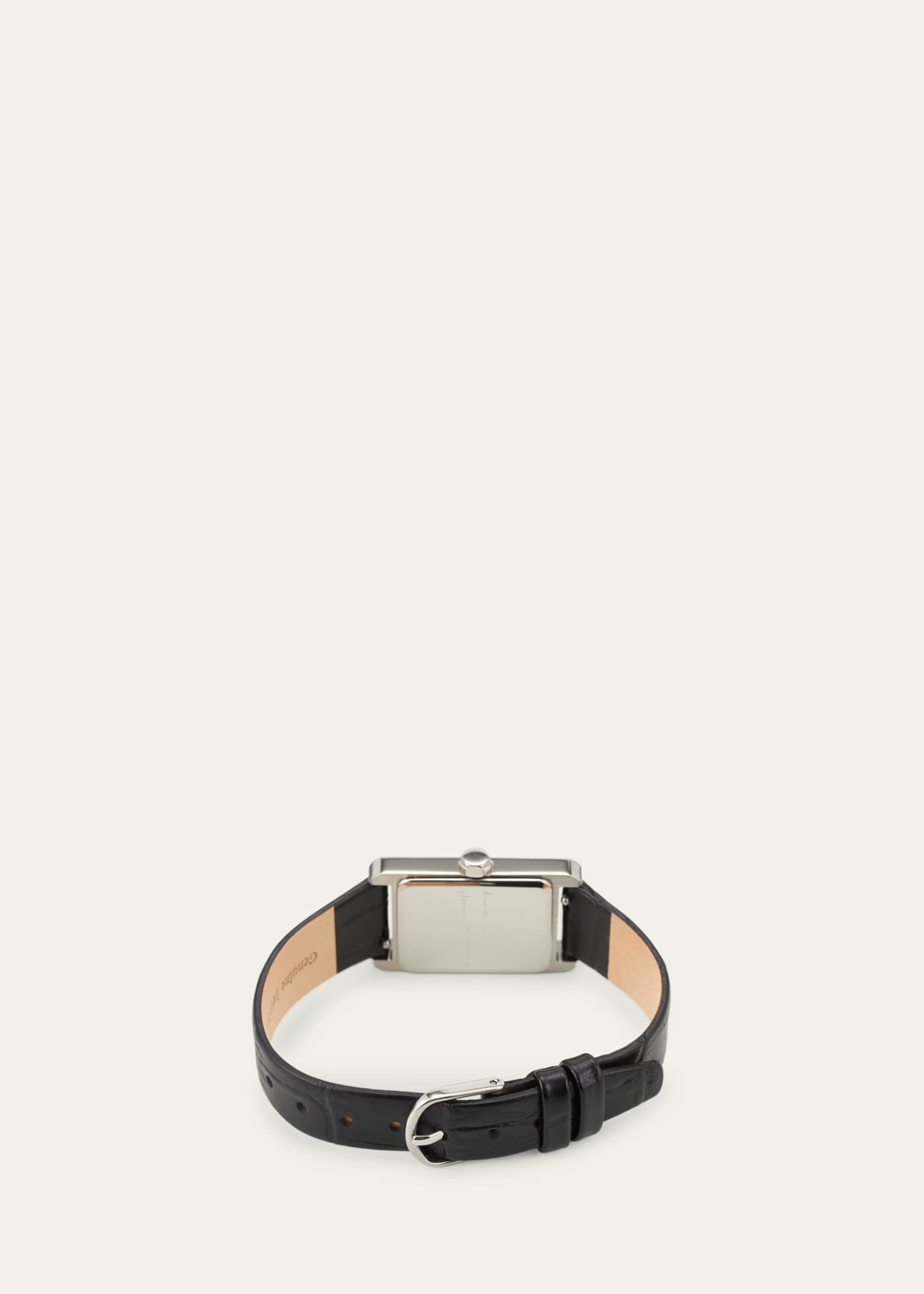Heaven Mayhem Icon Watch with Leather Strap, Silver Image 4 of 4