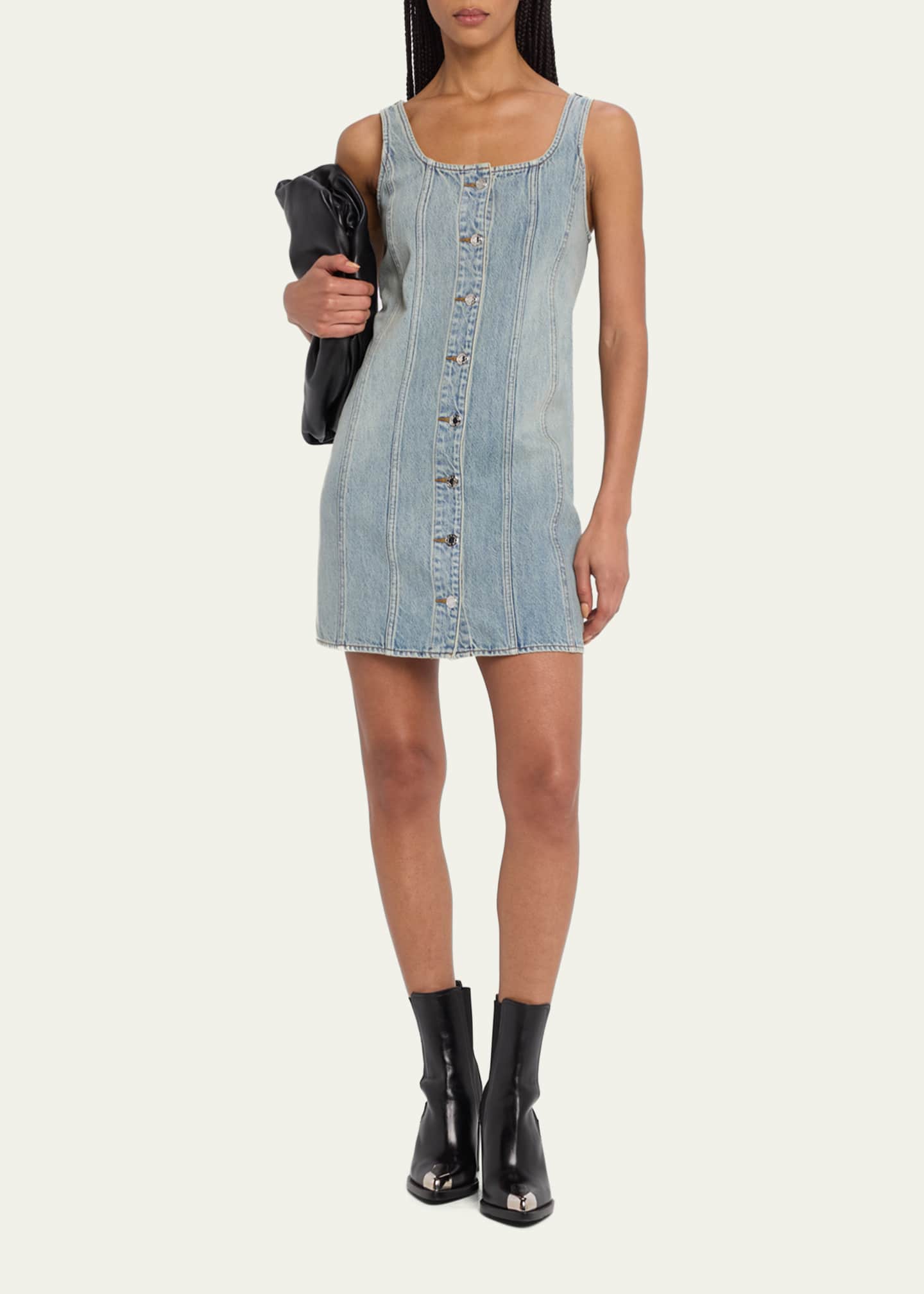 Rag & Bone Laney Sleeveless Denim Mini Dress - Bergdorf Goodman