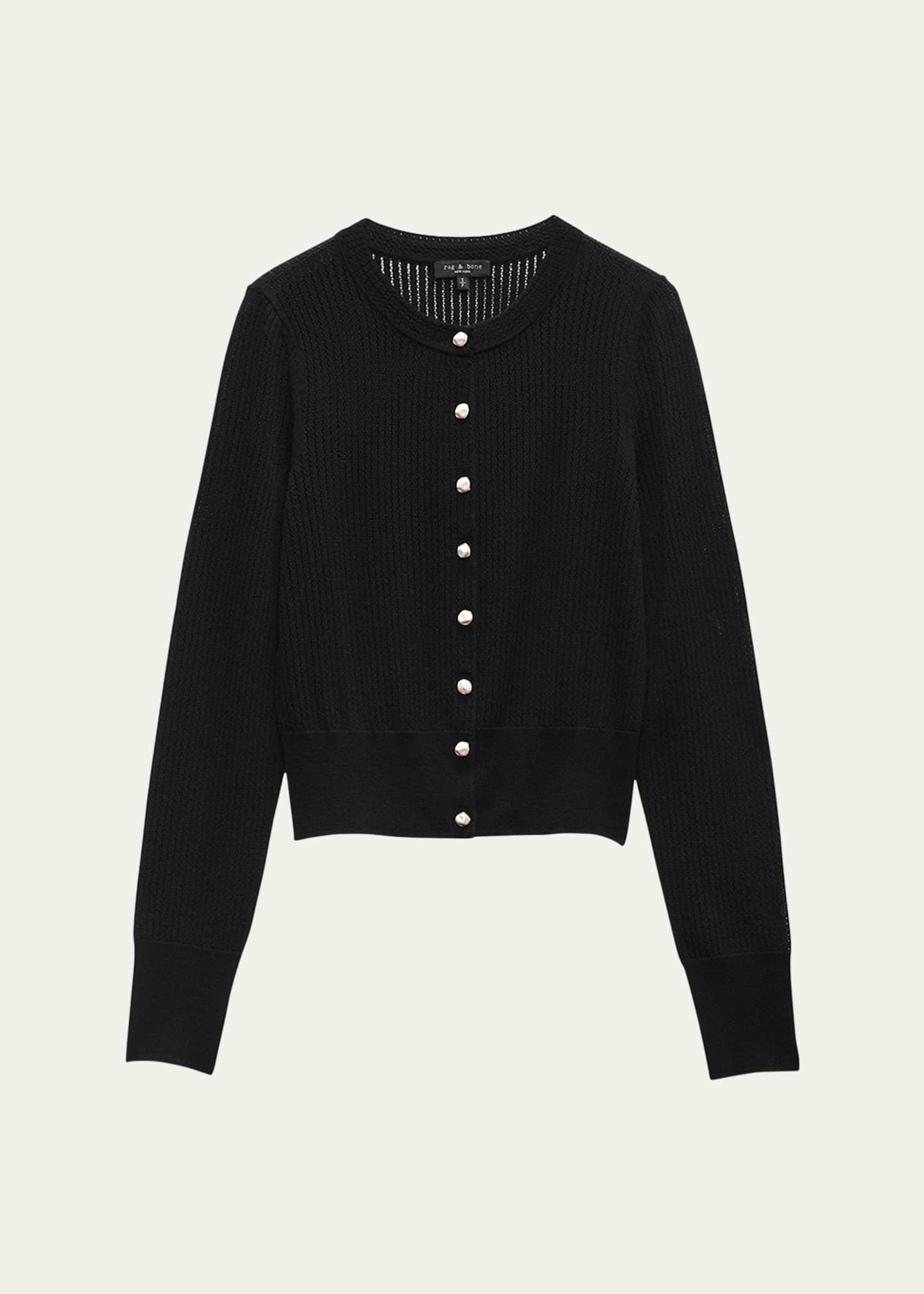 Rag & Bone Molly Pointelle Knit Cardigan Image 1 of 5