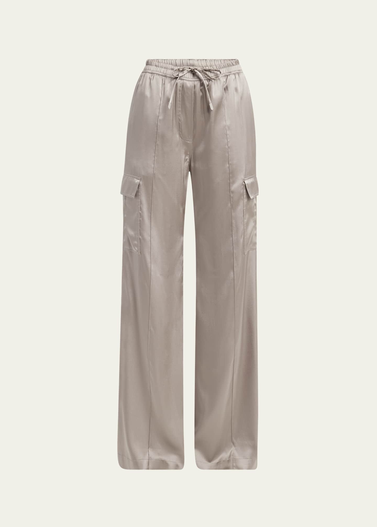 TOM FORD Stretch Silk Wide-Leg Cargo Pajama Pants - Bergdorf