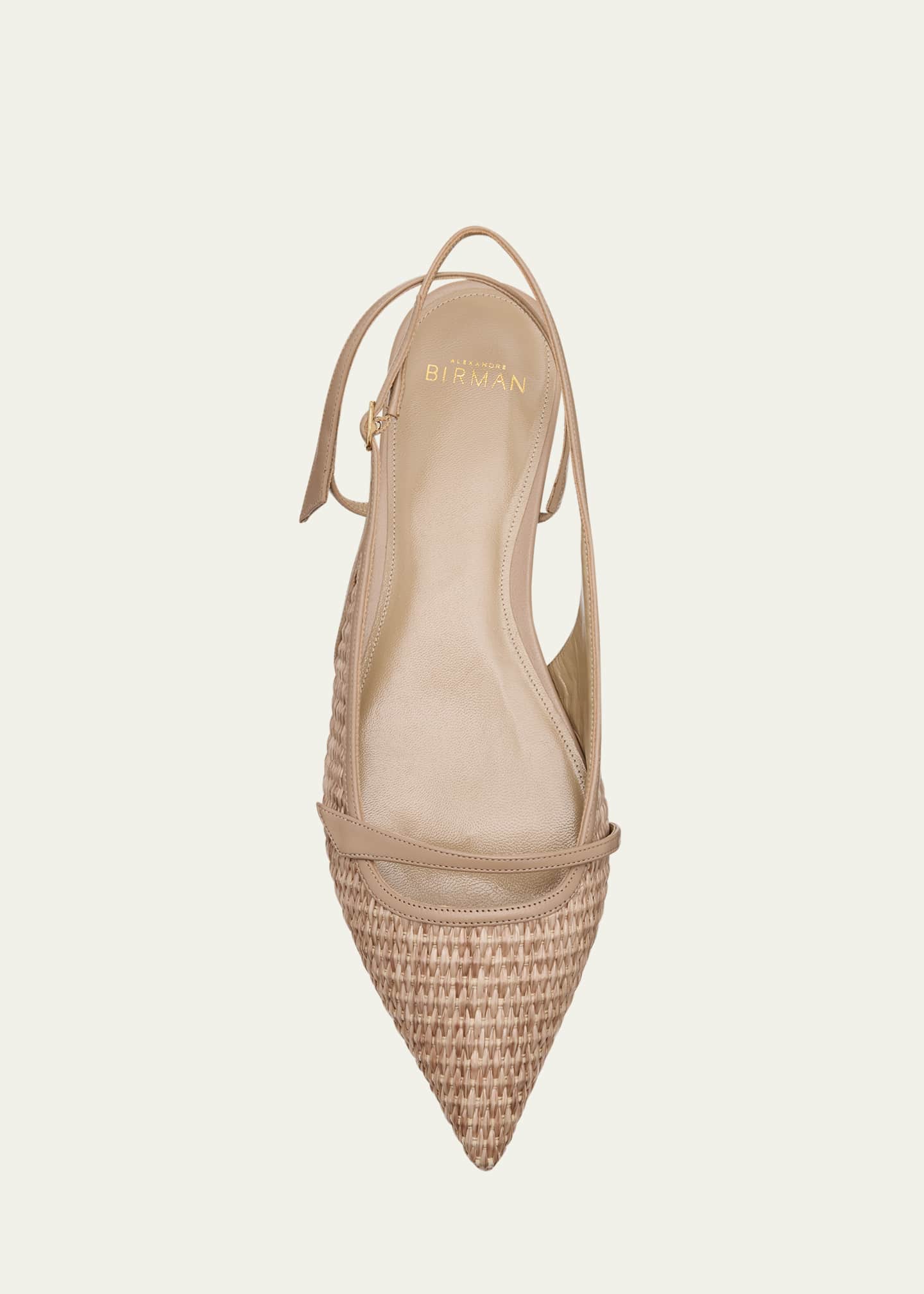 Alexandre Birman Tita Raffia Ballerina Flats Image 6 of 6