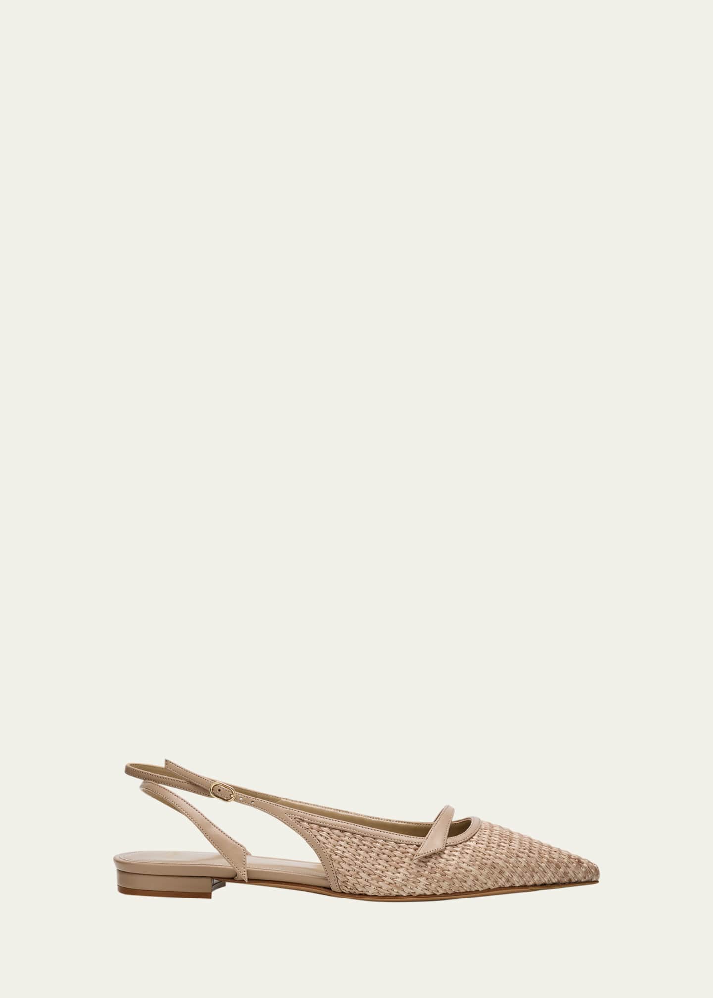 Alexandre Birman Tita Raffia Ballerina Flats Image 1 of 6
