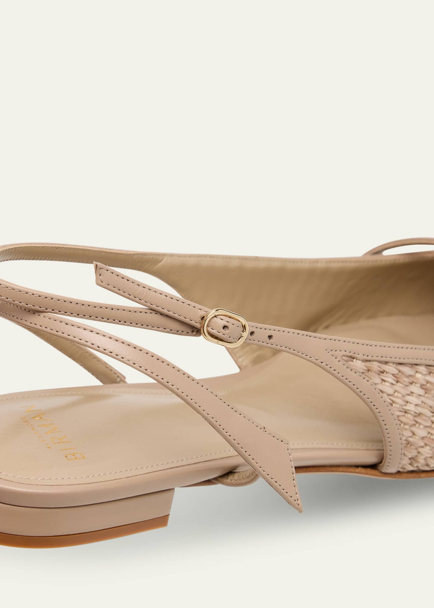 Alexandre Birman Tita Raffia Ballerina Flats Image 5 of 6