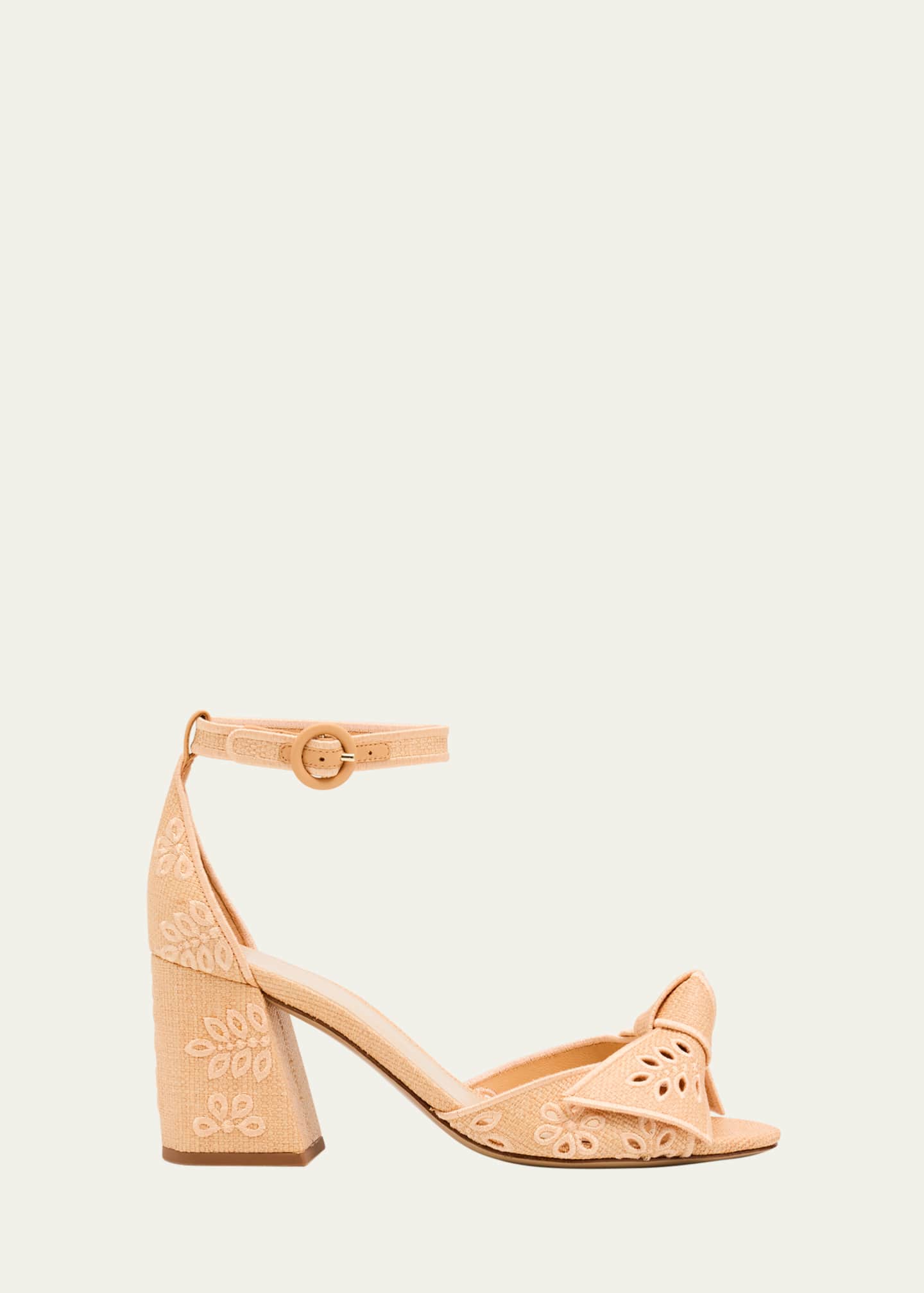 Maxi Clarita Embroidered Raffia Sandals