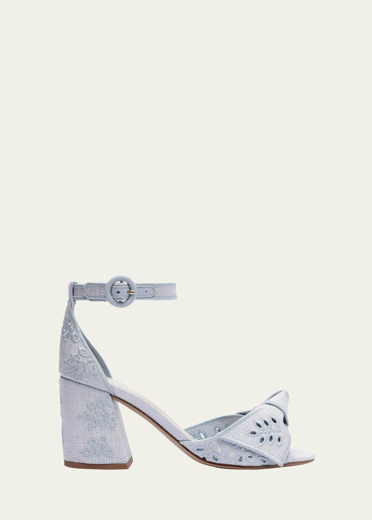 Alexandre Birman Clarita Embroidered Raffia Maxi Sandals