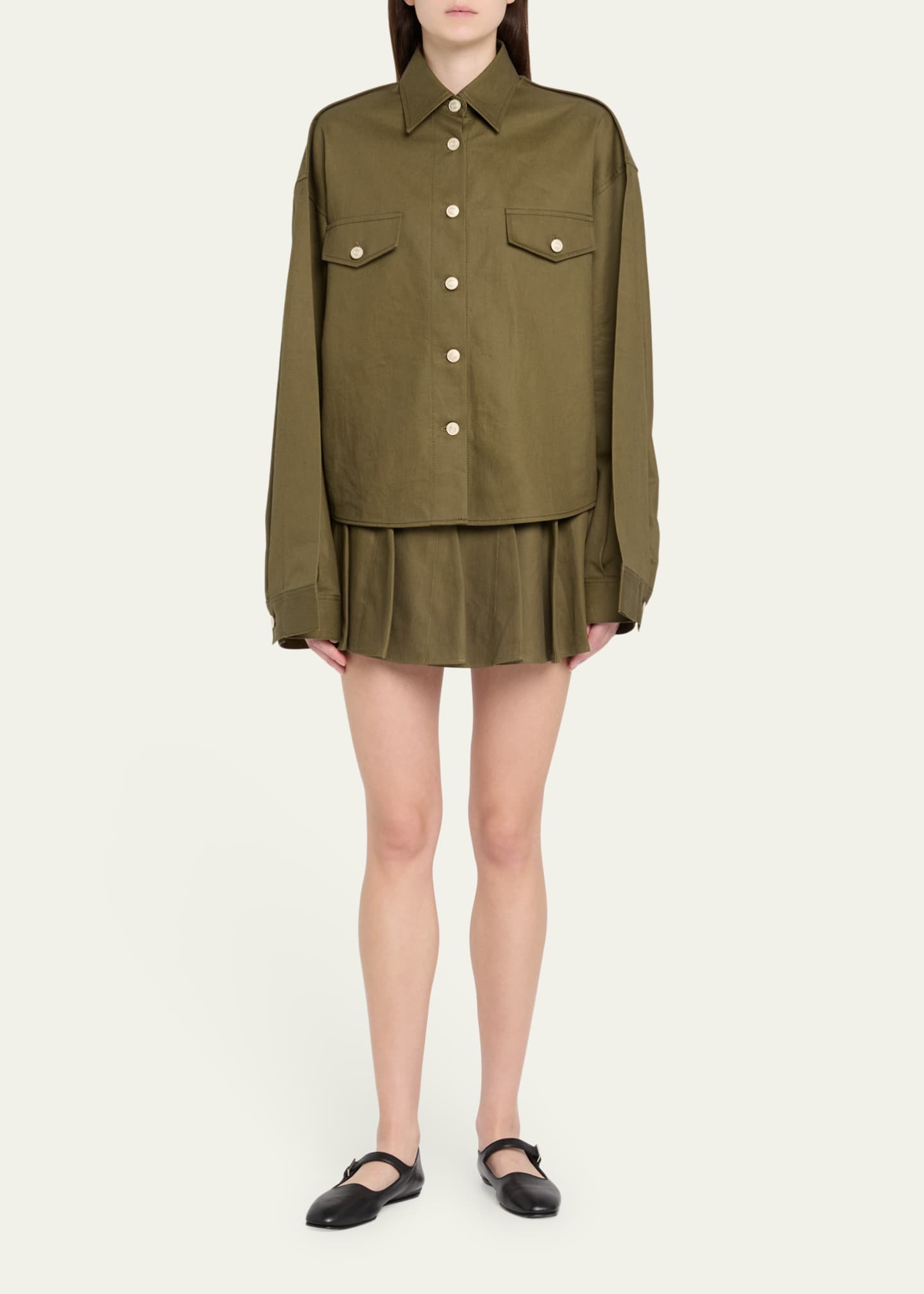 anOnlyChild Ellis Fit-and-Flare Mini Skirt Image 2 of 5