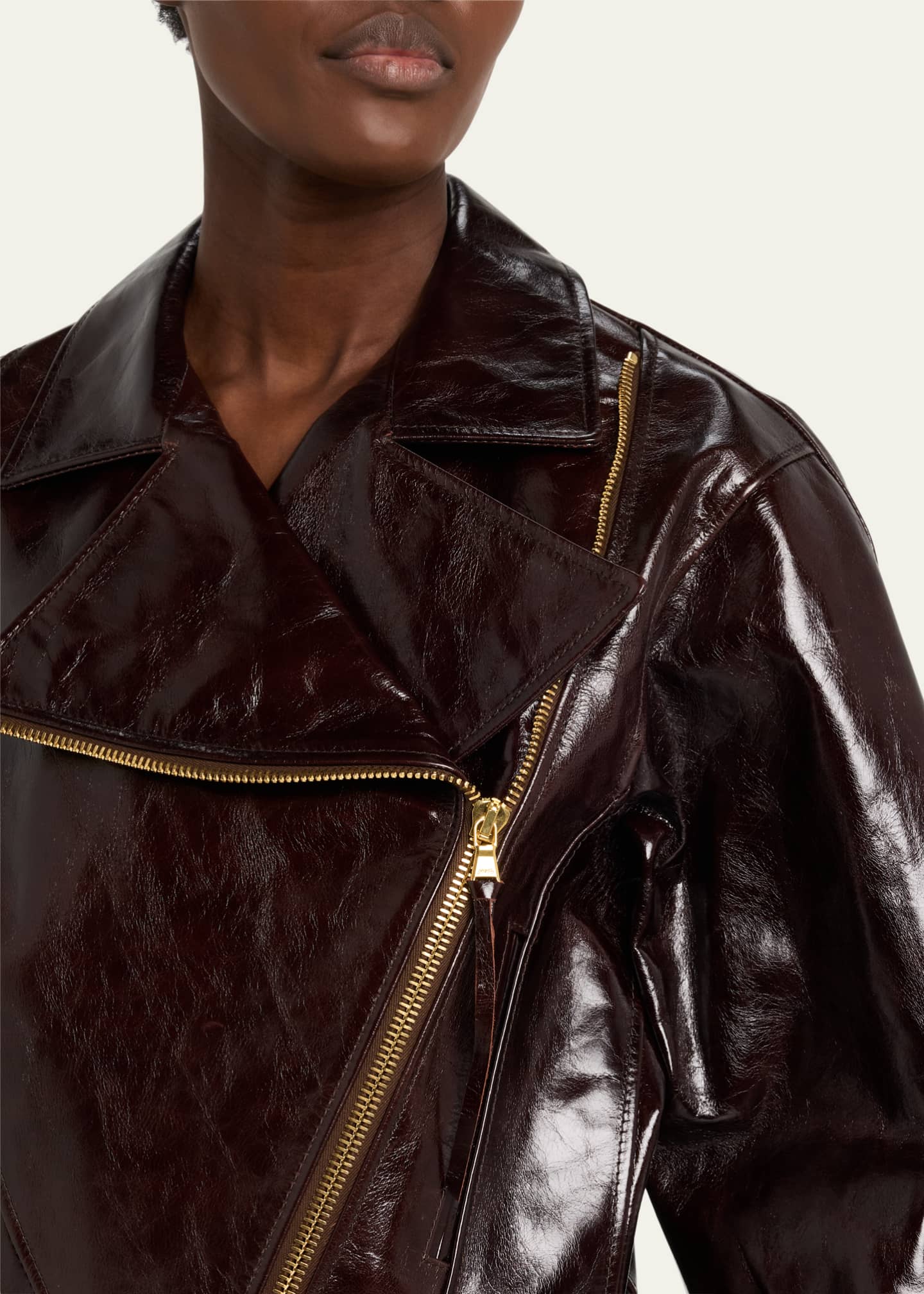 anOnlyChild Toots Crinkle Leather Jacket Image 5 of 5