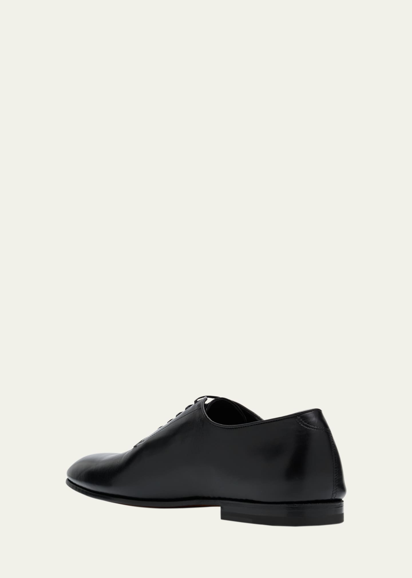 Ferragamo Men's Alicante Tramezza Calfskin Derby Shoes Image 4 of 6