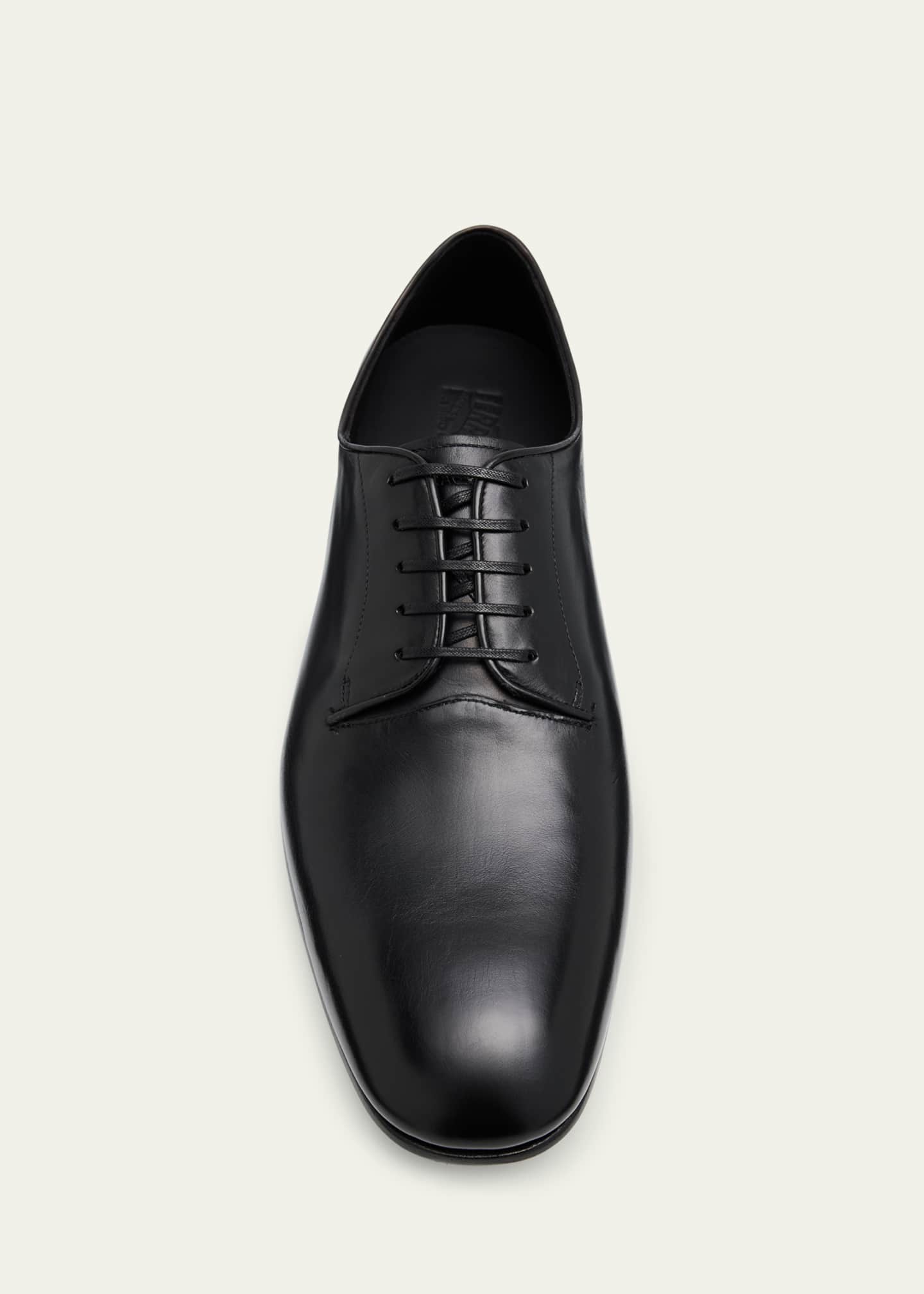 Ferragamo Men's Alicante Tramezza Calfskin Derby Shoes Image 6 of 6