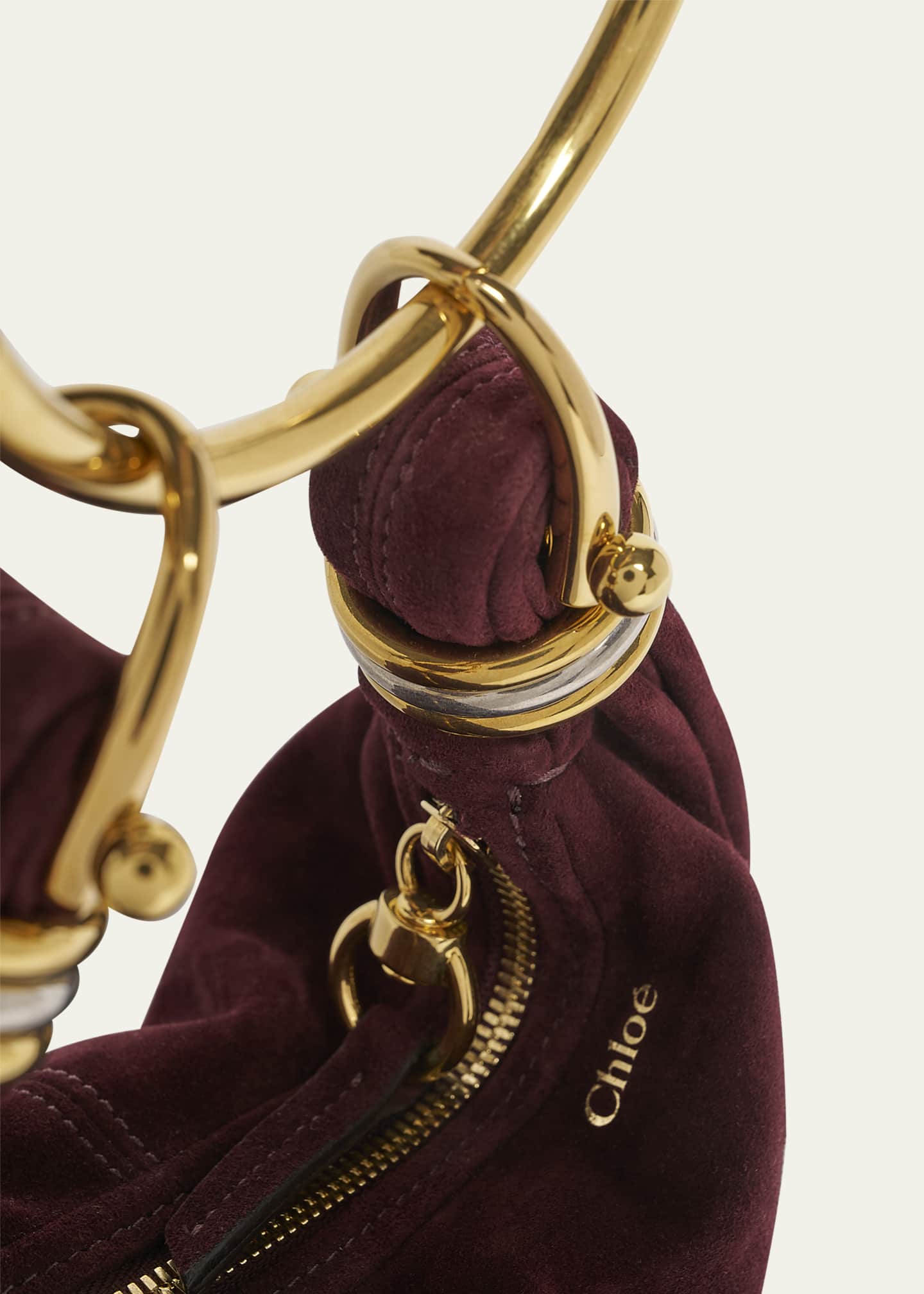 Chloe Bracelet Hobo Bag in Suede Image 6 of 6