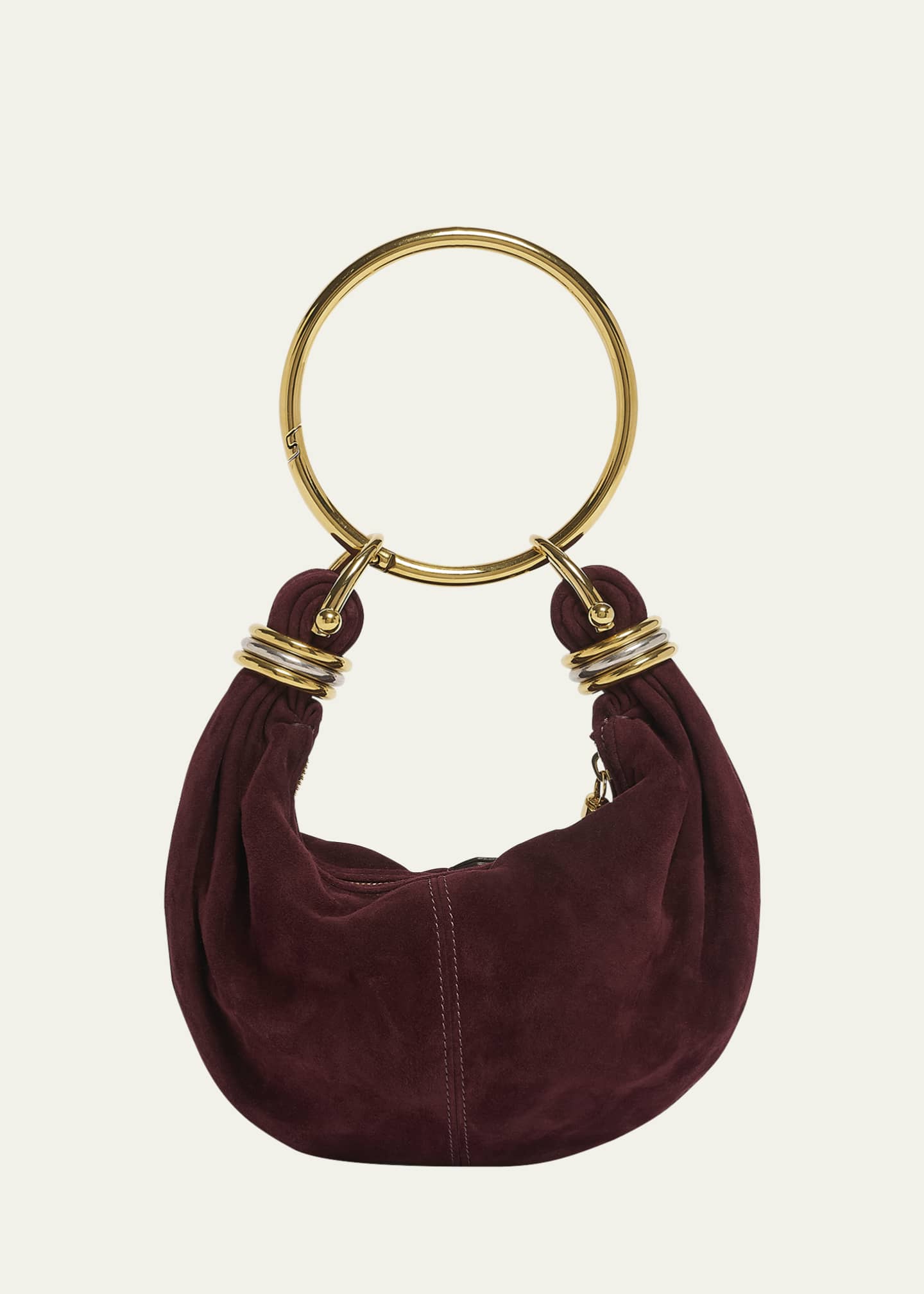 Chloe Bracelet Hobo Bag in Suede Image 1 of 6