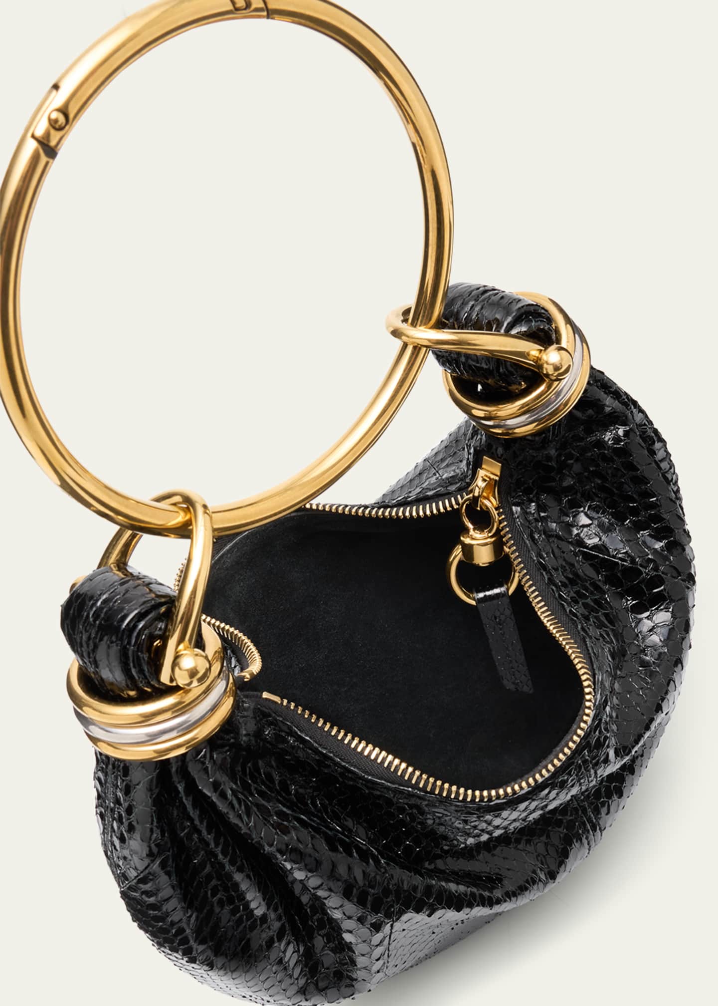 Chloe Bracelet Hobo Bag in Snakeskin Image 4 of 6