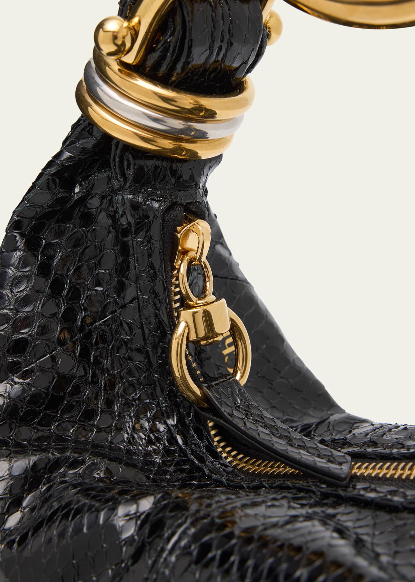 Chloe Bracelet Hobo Bag in Snakeskin Image 6 of 6