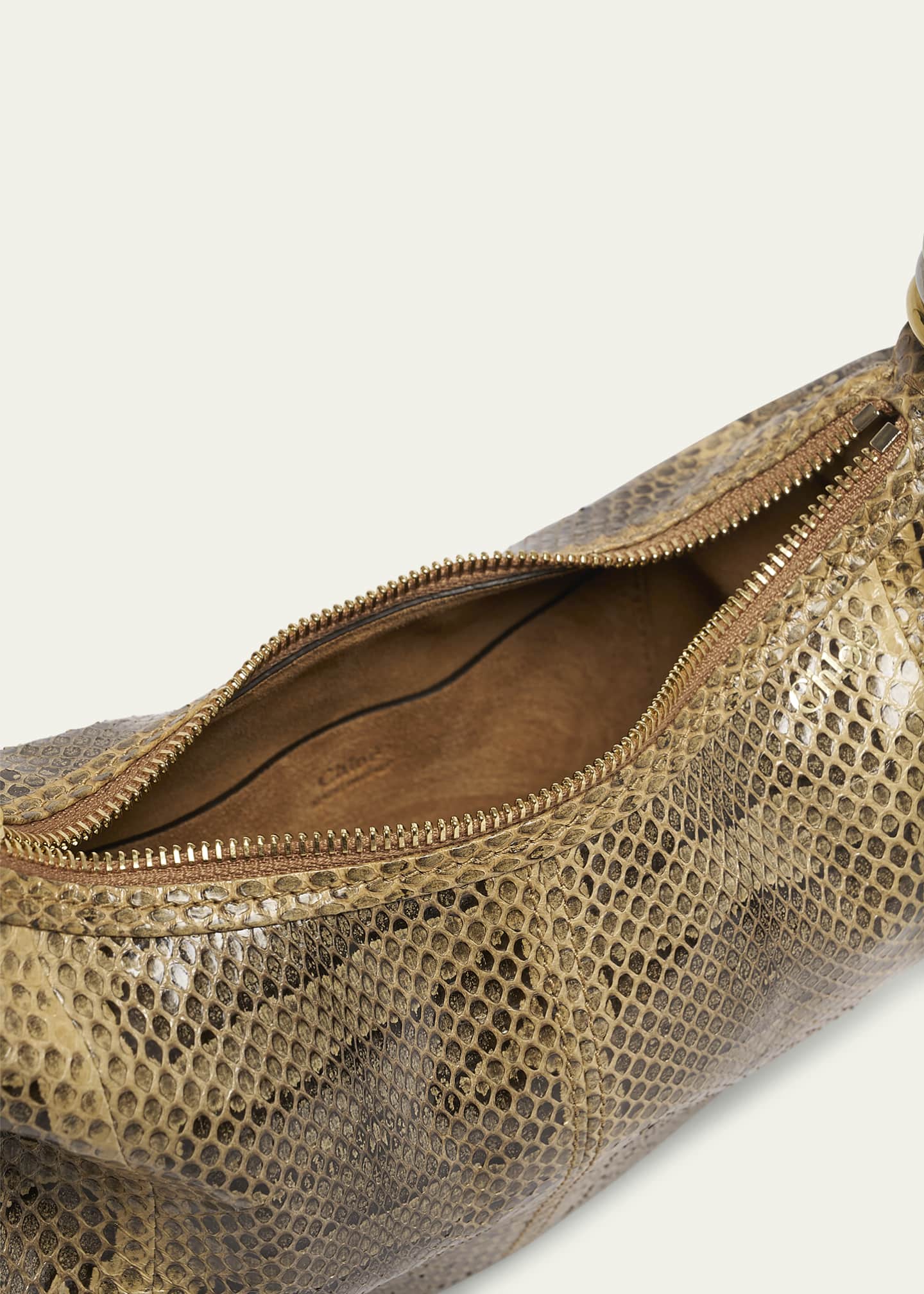 Chloe Bracelet Hobo Bag in Snakeskin Image 4 of 6