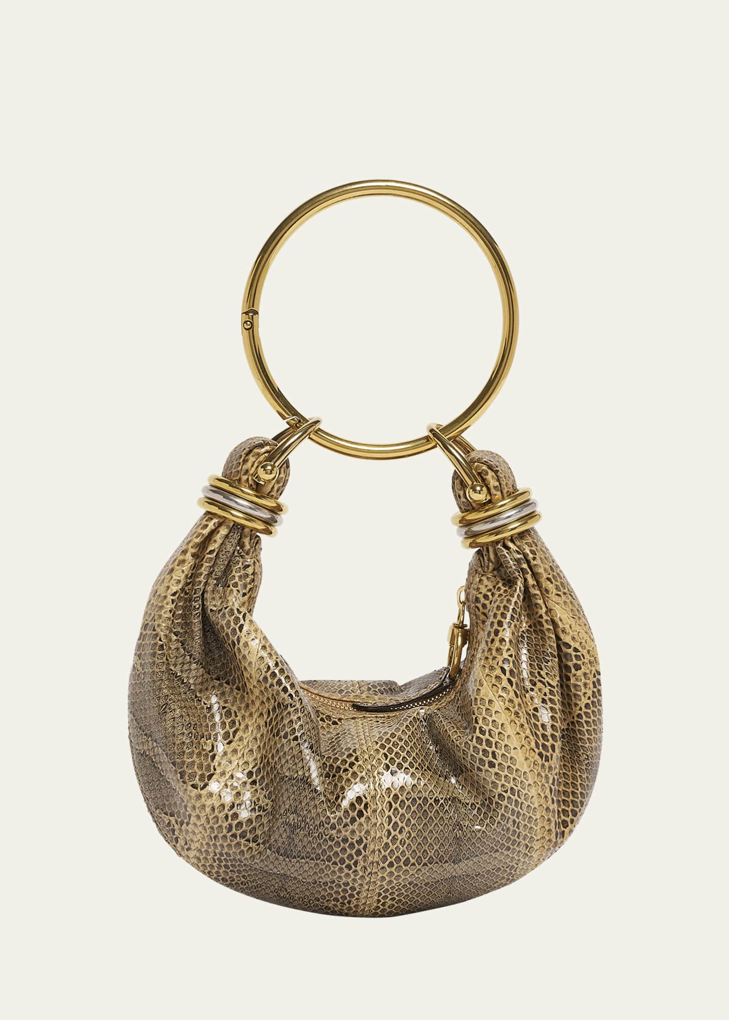 Chloe Bracelet Hobo Bag in Snakeskin Image 1 of 6