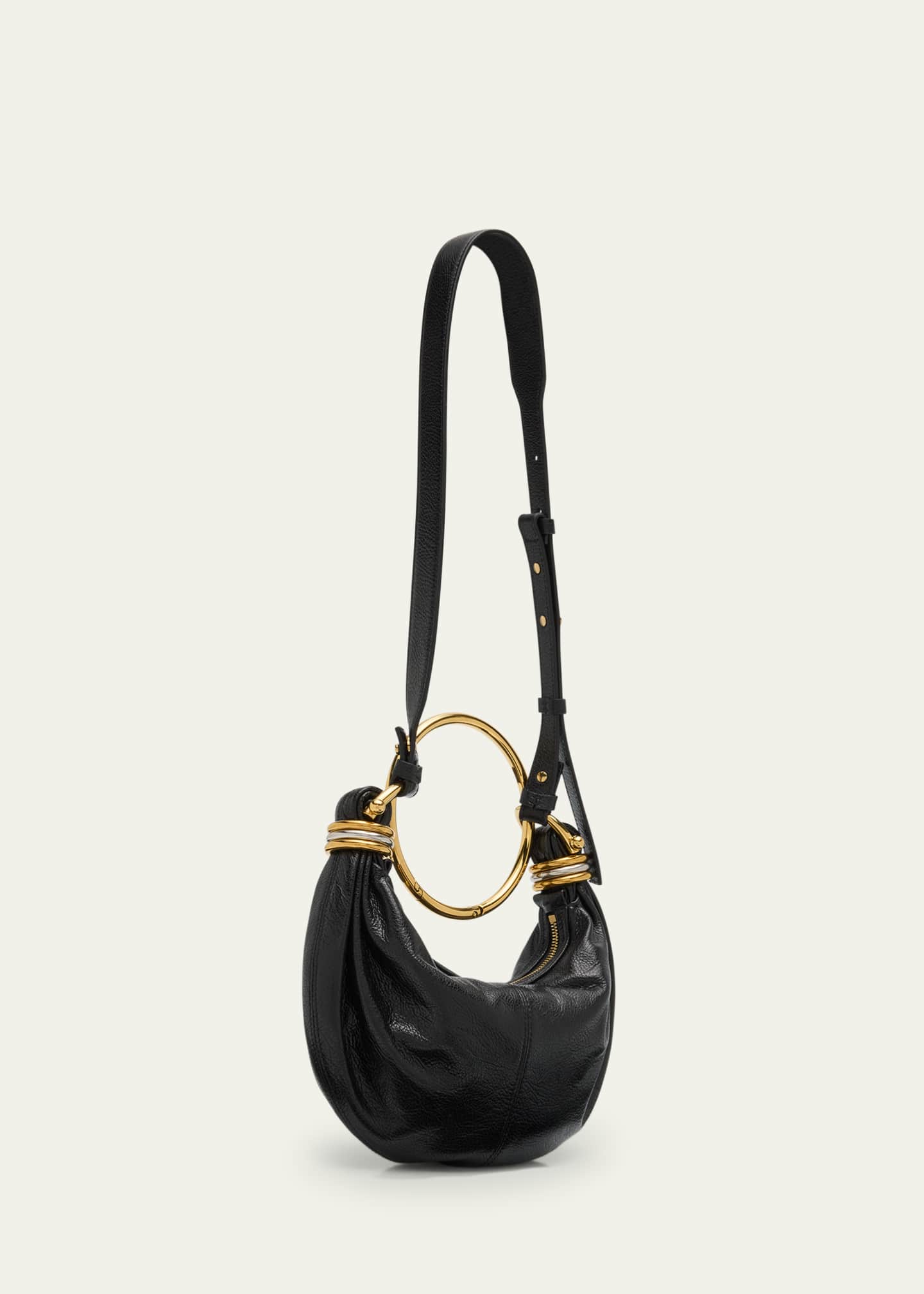 Chloe Mini Bracelet Grained Leather Crossbody Bag Image 3 of 6