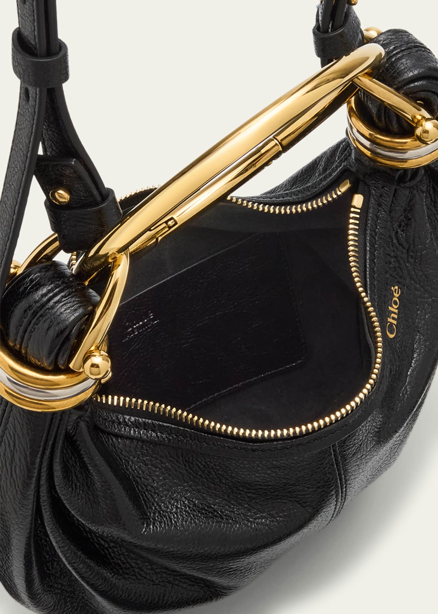 Chloe Mini Bracelet Grained Leather Crossbody Bag Image 4 of 6